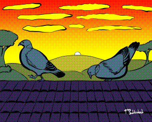 2 - Woodpigeon rizzless sunset.png