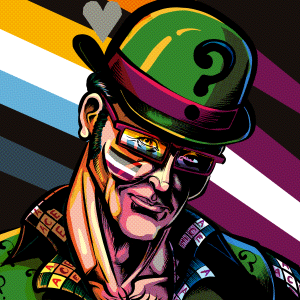 Riddler with favourable shirt for ace week.png