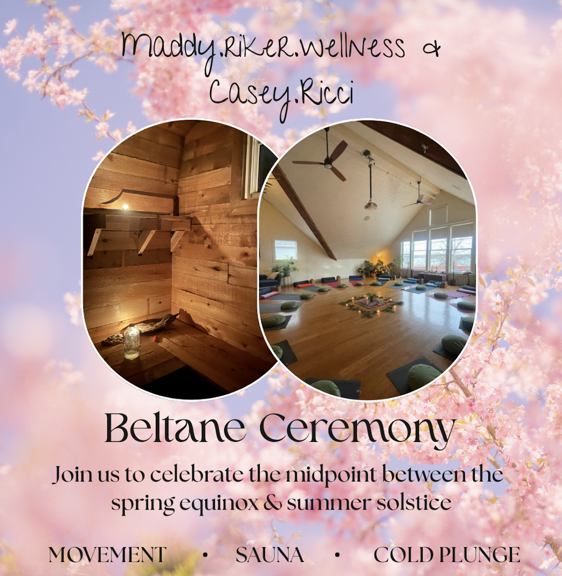 Beltane Ceremony: Movement, Meditation &amp; Sauna