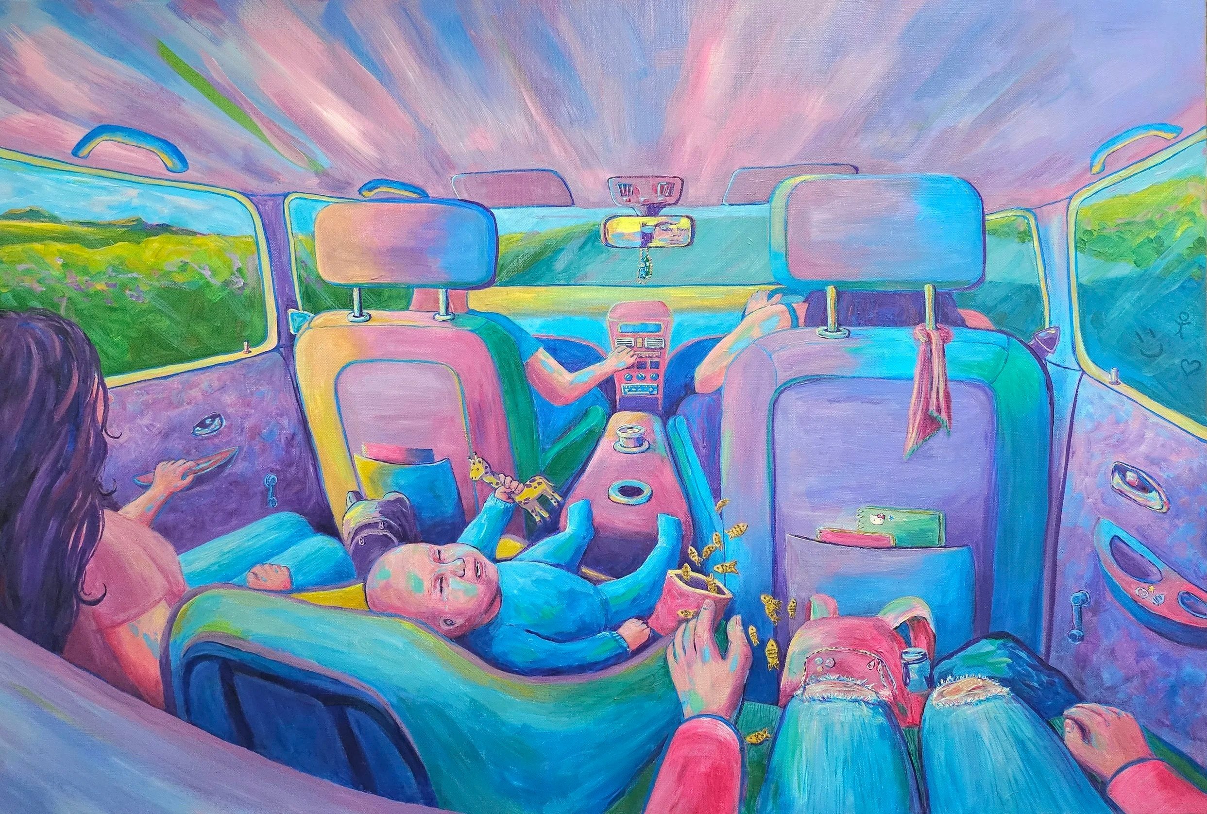 Lift Shares - Acrylic on canvas
70cm x 100cm