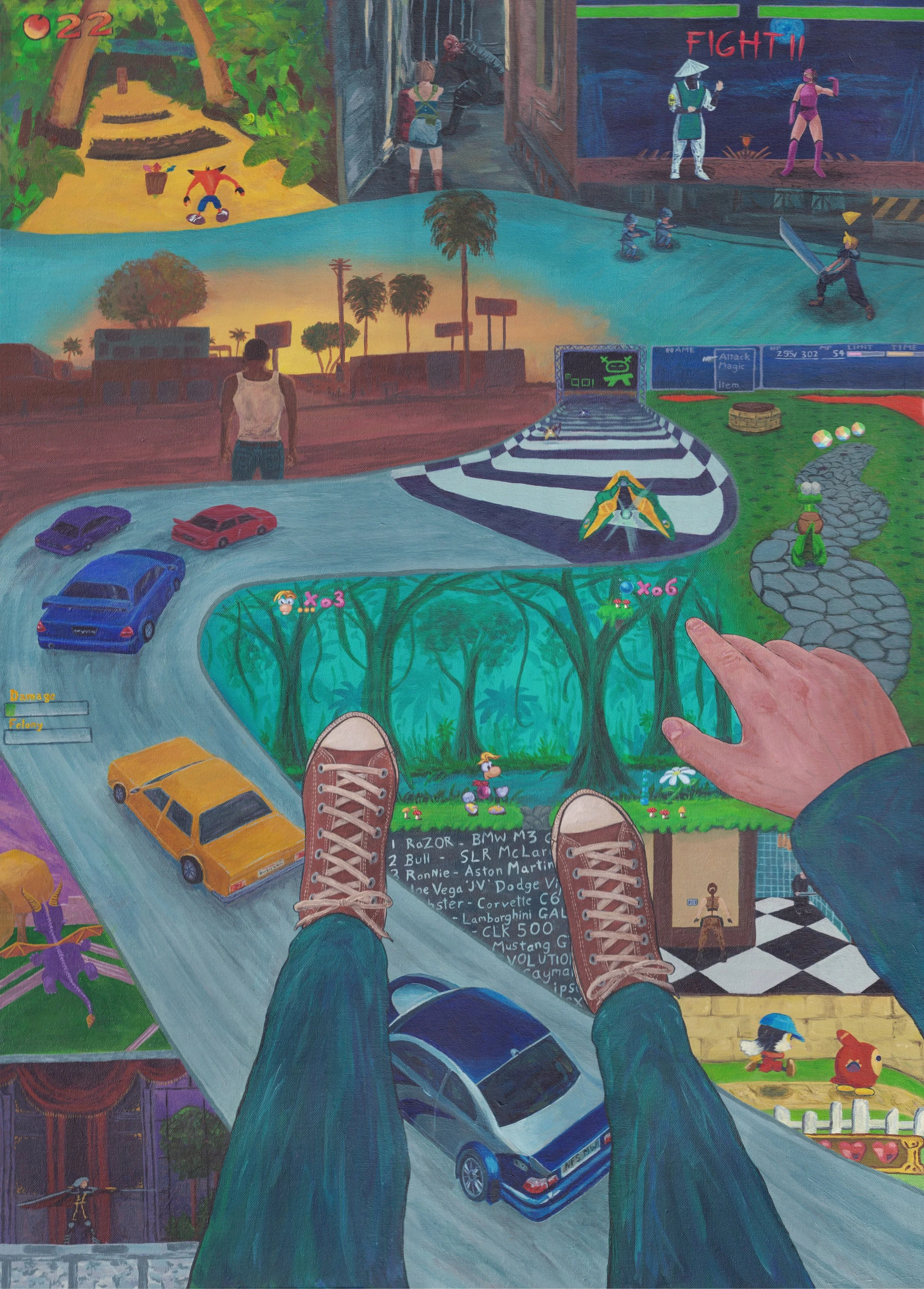 Take me back 2 - acrylic on canvas 
100cm x 70cm
