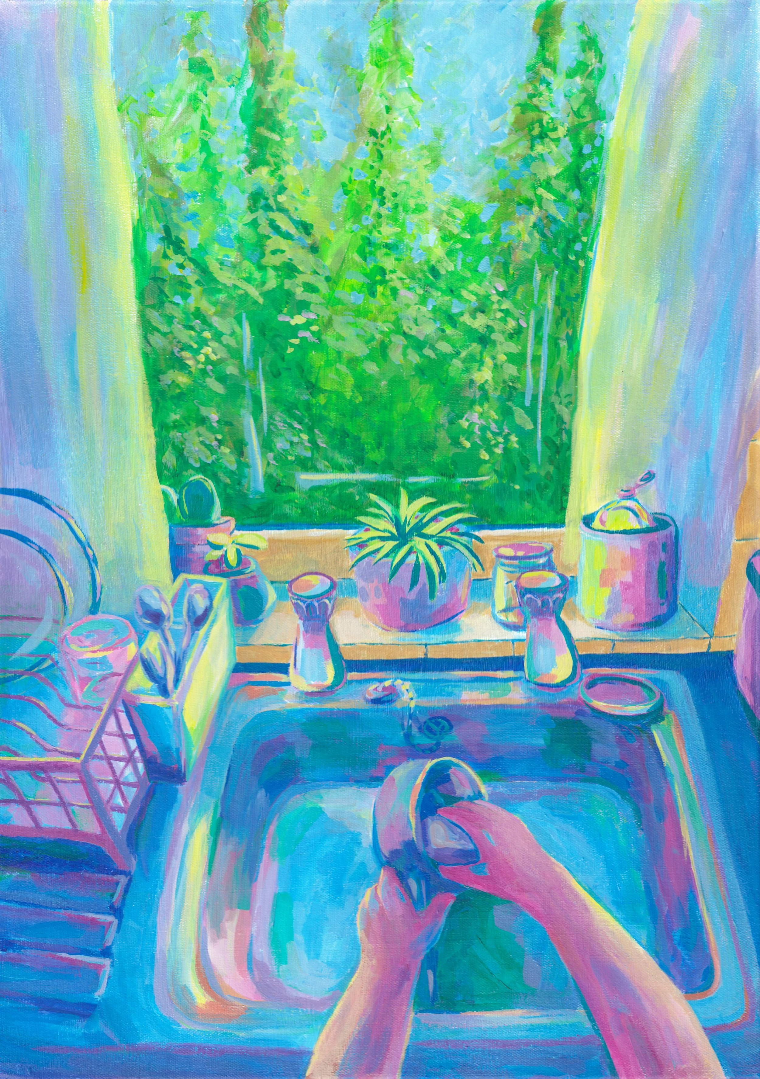 Kitchen Sink - Acrylic on canvas
42cm 60cm