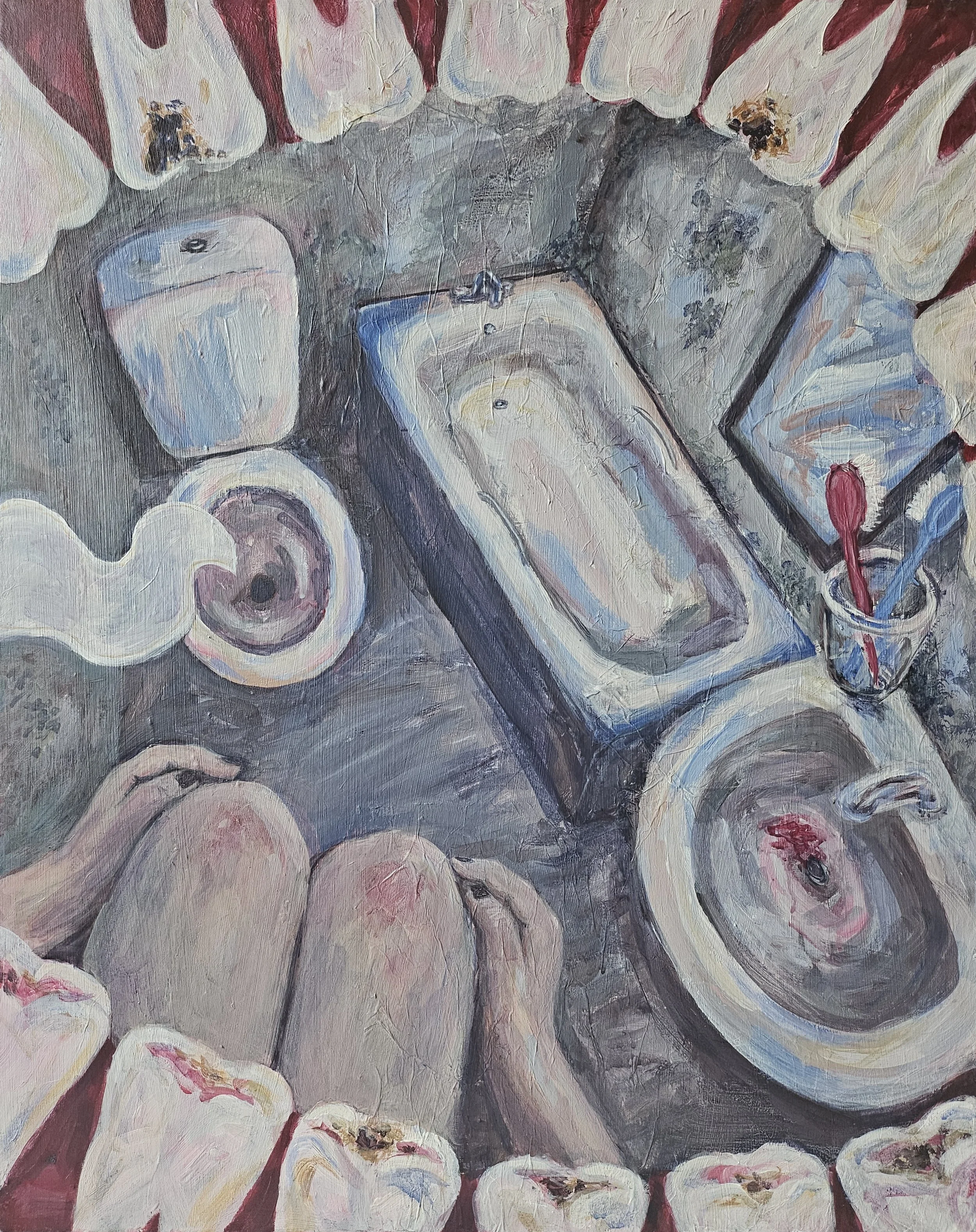 Rot - Acrylic and mixed media on canvas
61cm x 80cm