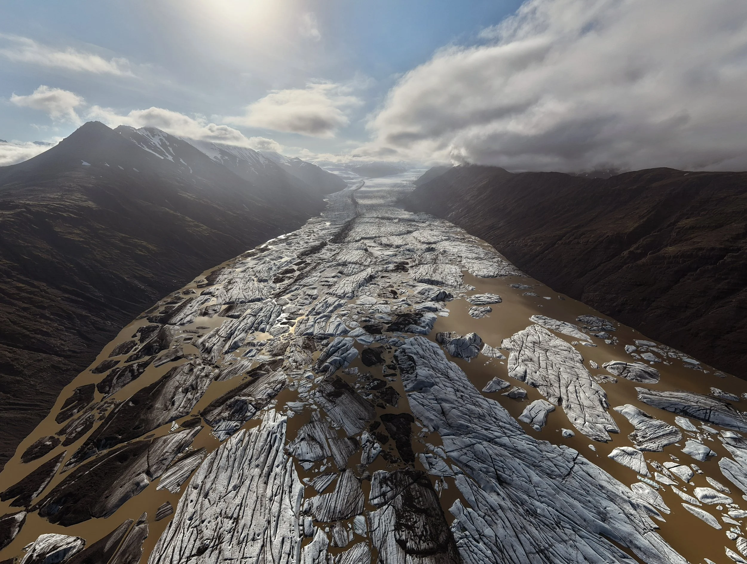 Heinabergslon glacier lagoon