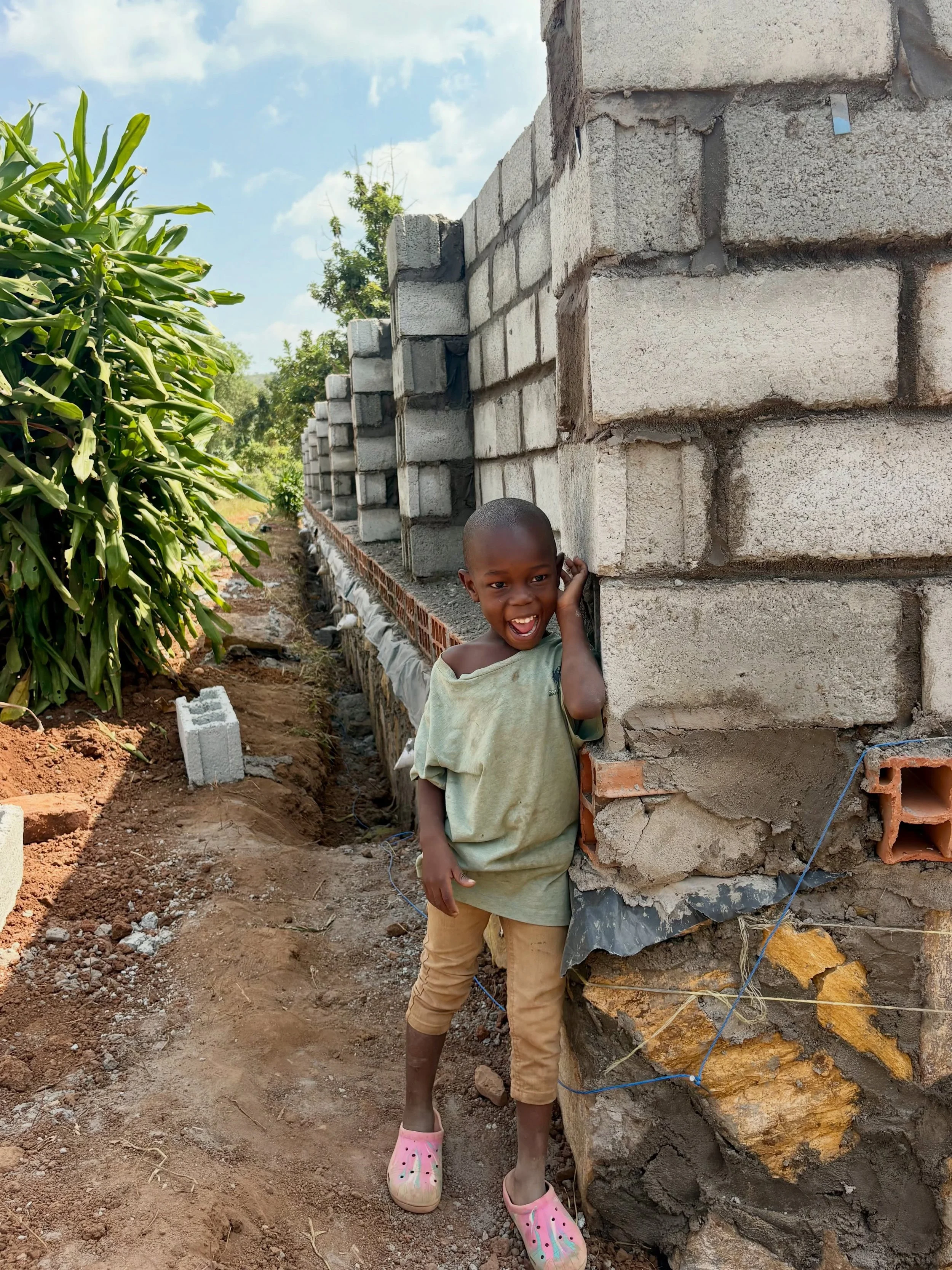 Progress on our perimeter wall! More than building physical safety, your generosity is also building HOPE. Thank you for partnering with us to provide a better future for our kids 🧱🩶