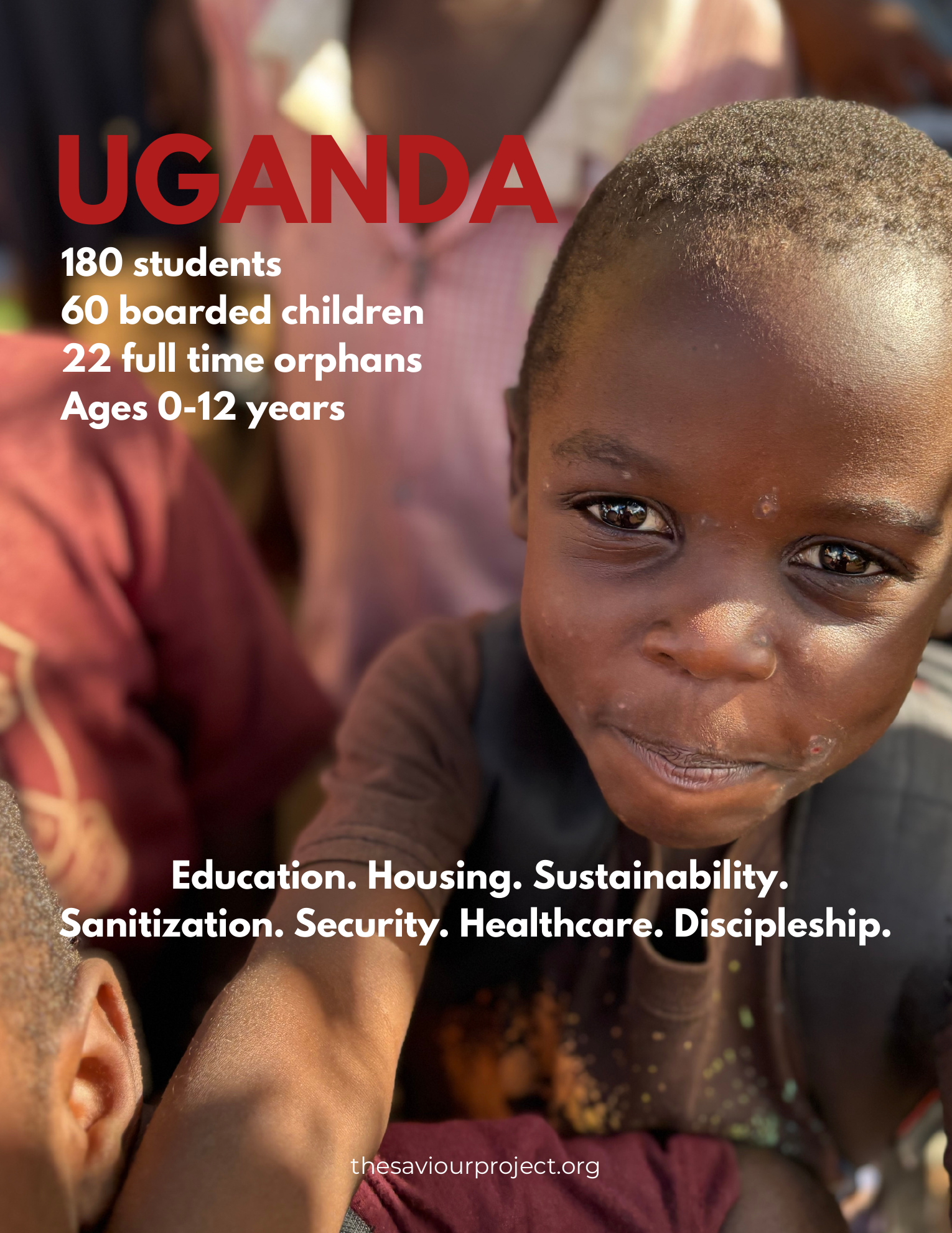 The Saviour Project Uganda impact: 180 students, 60 boarded children, and 22 full-time orphans
