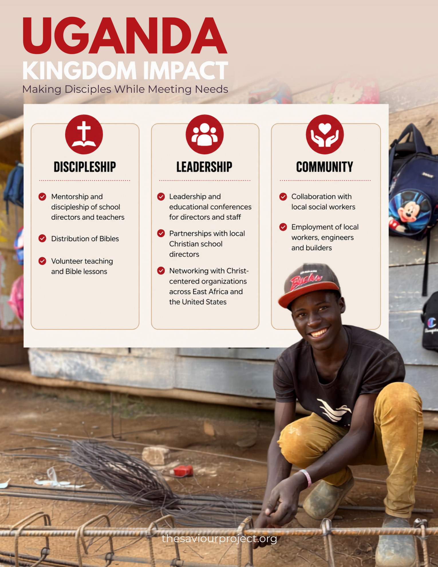 The Saviour Project Uganda Kingdom Impact through discipleship, leadership, and community development