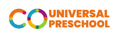 Logo for Universal Preschool with colorful letter 'C' and 'O' and orange text.