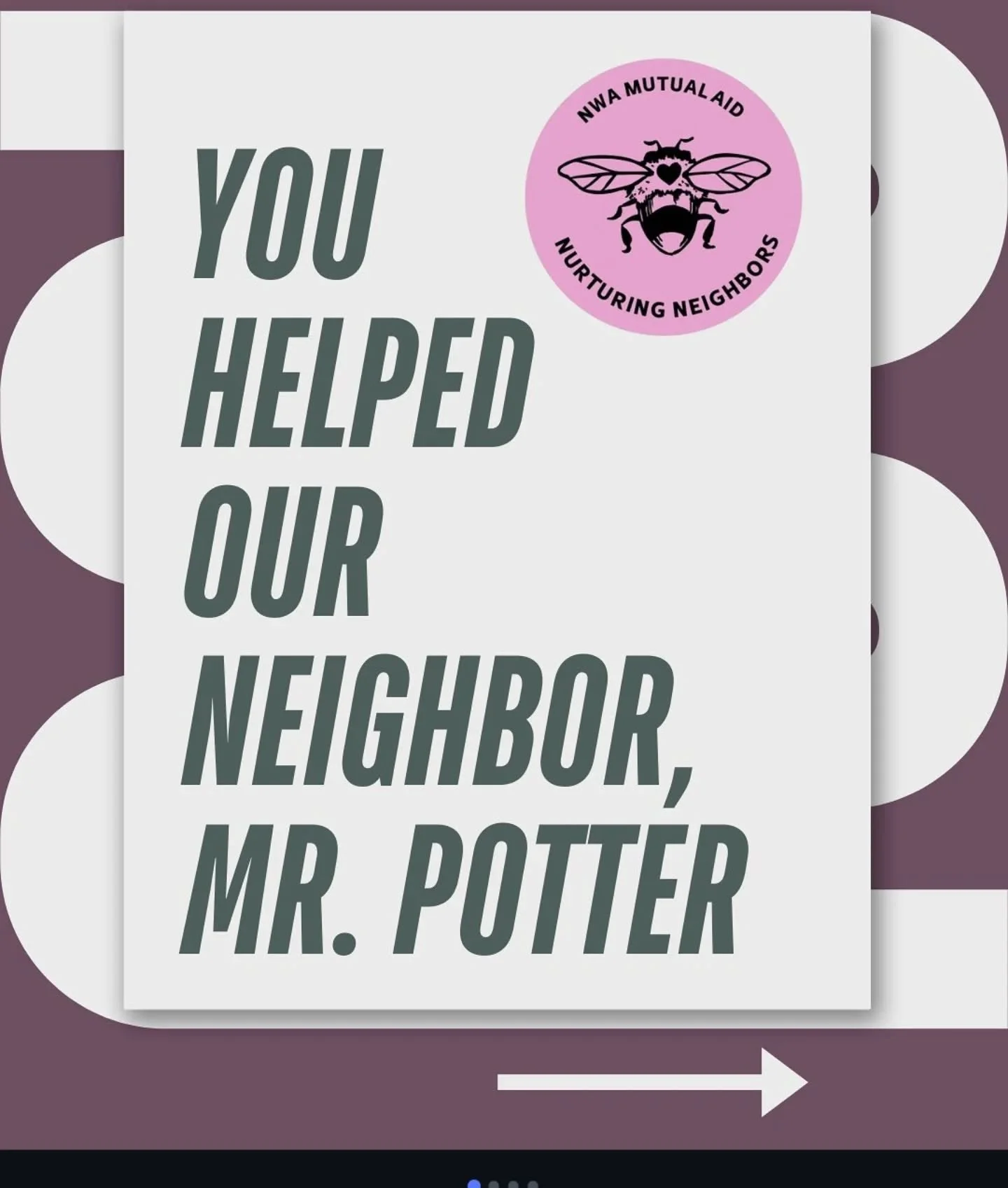 So proud of our community! Way to go, NWA ❤️