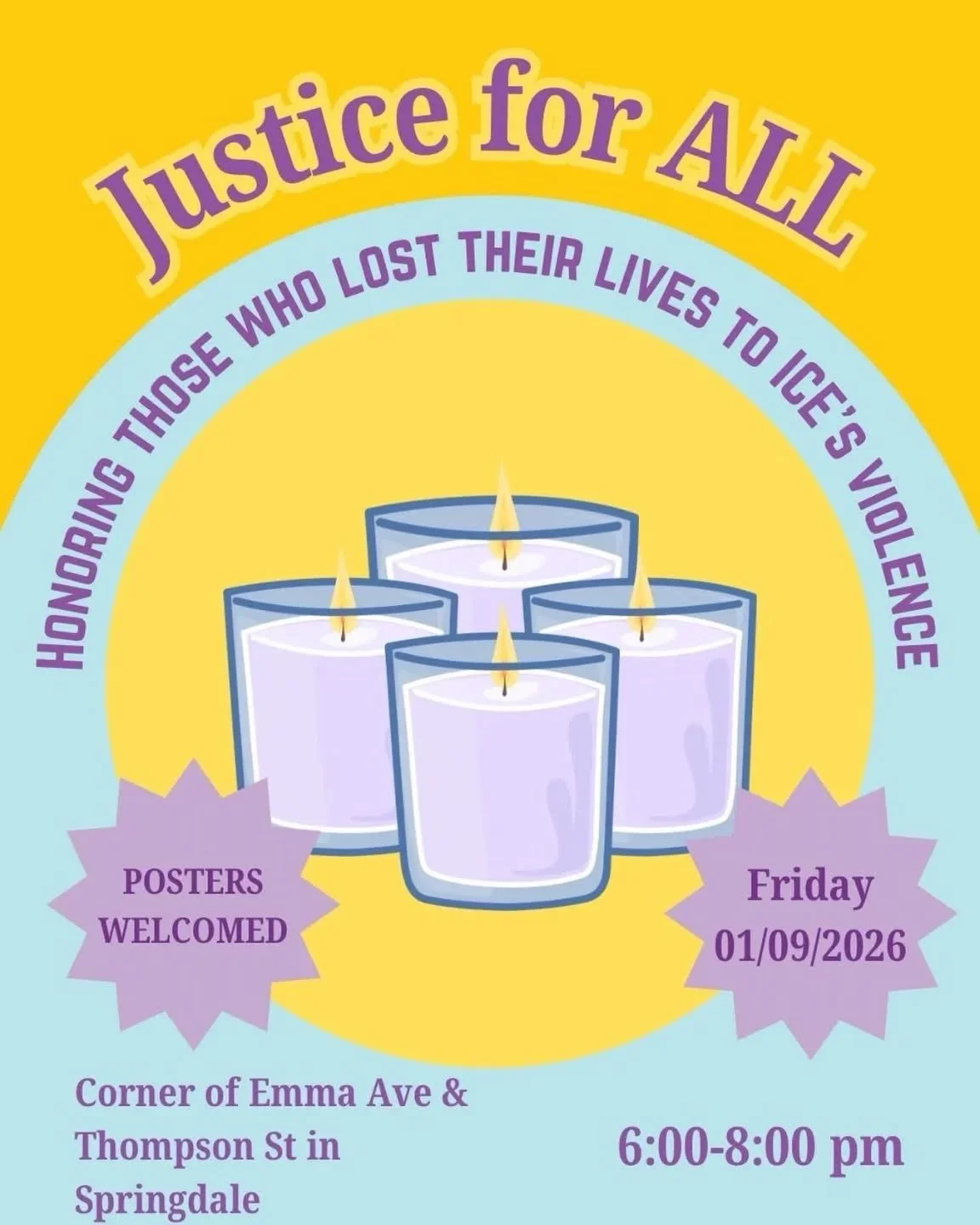 SHOW UP! The immigrant community needs us to stand in solidarity with them and we need to proclaim LOUDLY that ICE has NO place here. ICE is a domestic terrorist organization. ABOLISH ICE!!