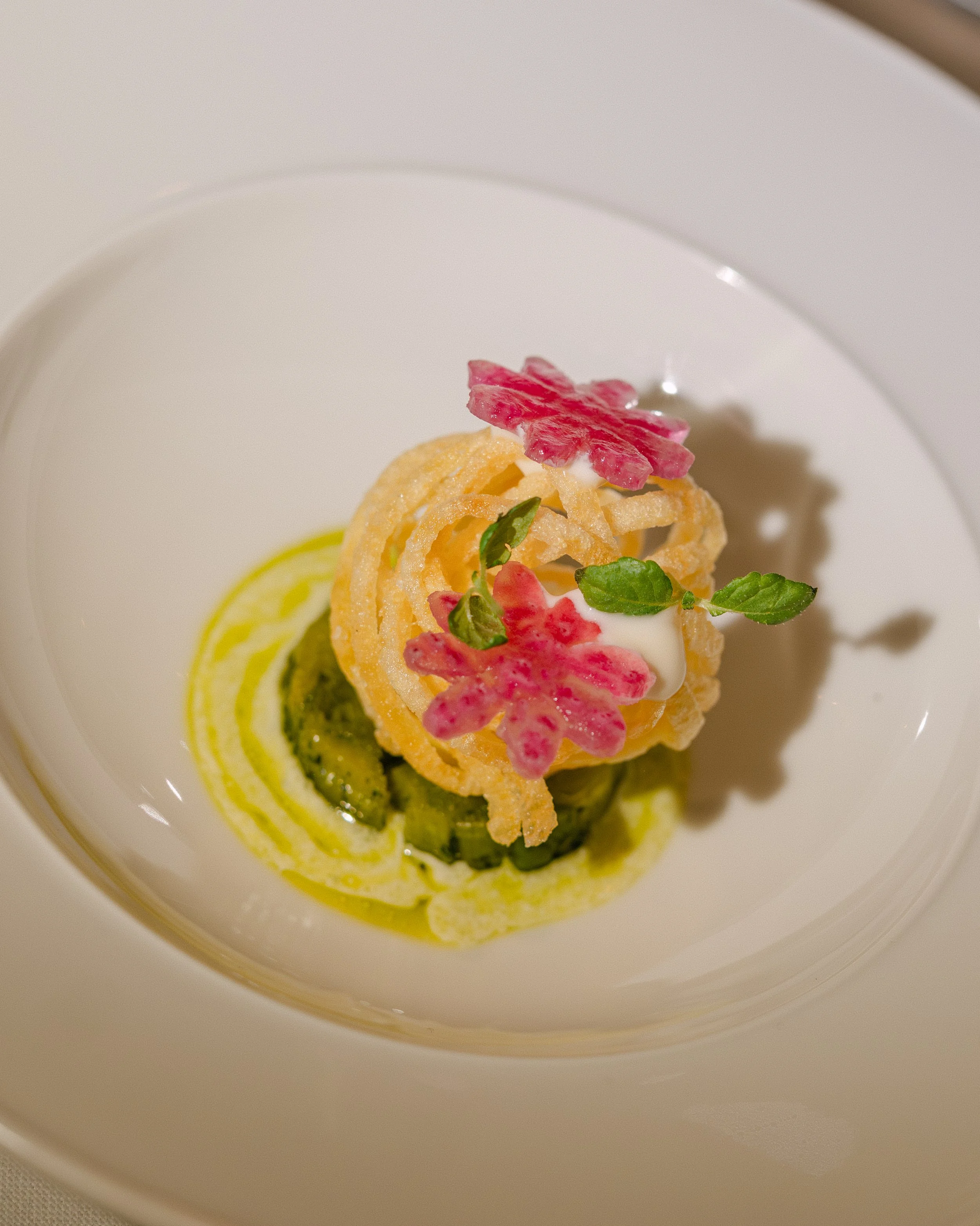 The Main Ingredients dinner event table at Calla's Michelin Star Restaurant in The Hague Netherlands