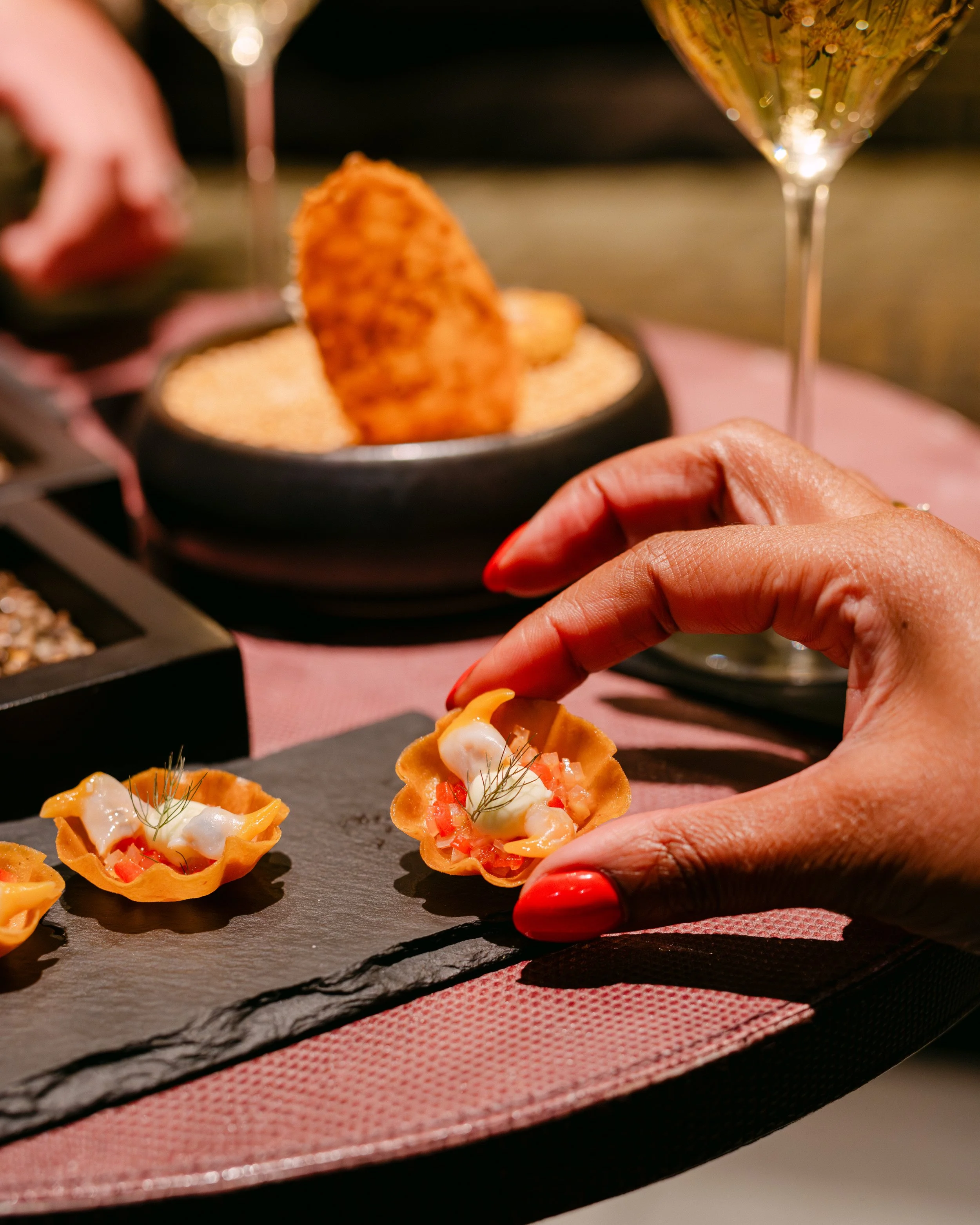 The Main Ingredients appetizers at Calla's Michelin Star Restaurant in The Hague Netherlands