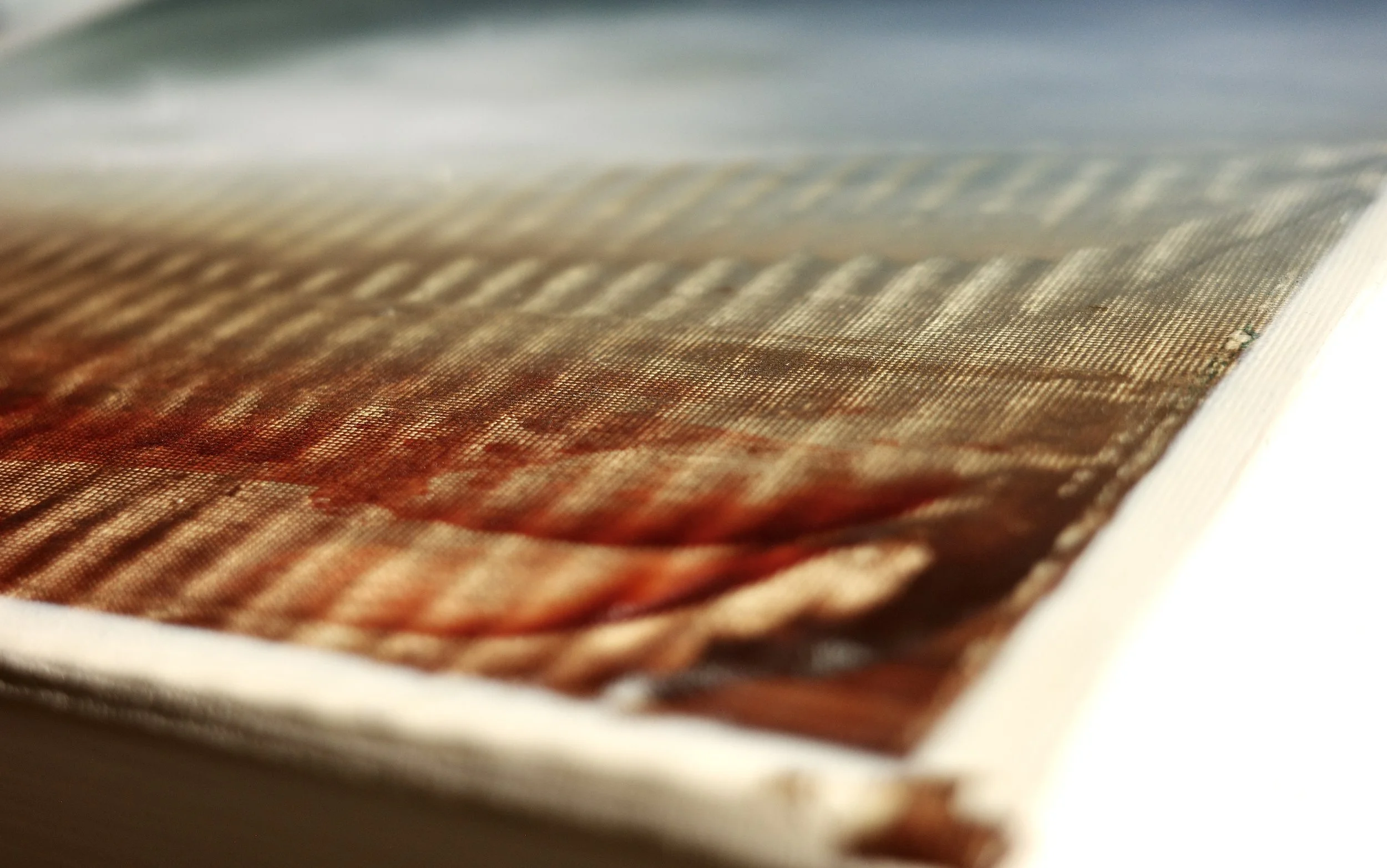 Gemälde Dirk Pleyer "ALBUM K 1224 | 25" (Detail von rechts), Öl in rot