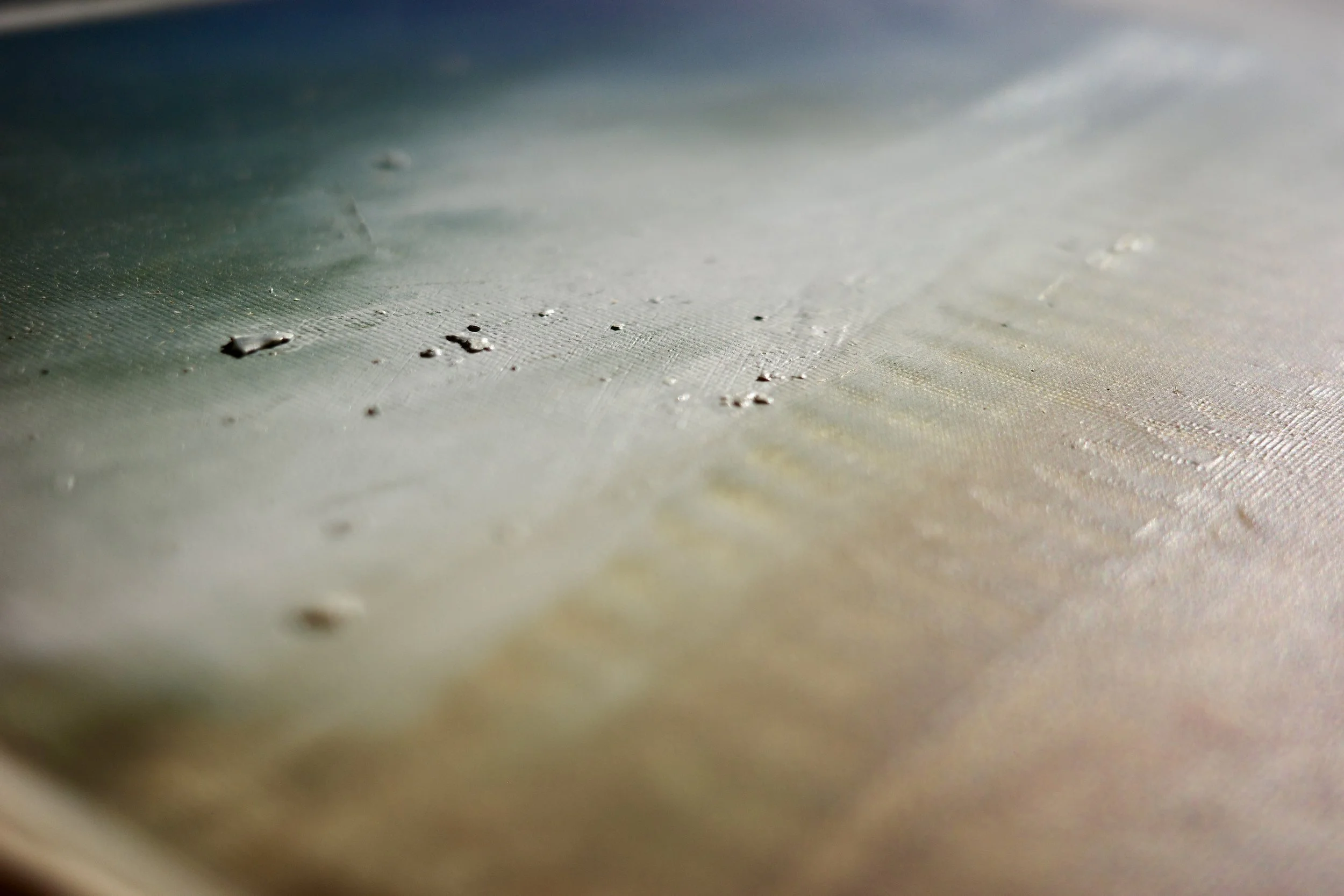 Gemälde Dirk Pleyer "ALBUM K 1224 | 25" (Detail von links), Öl in beige