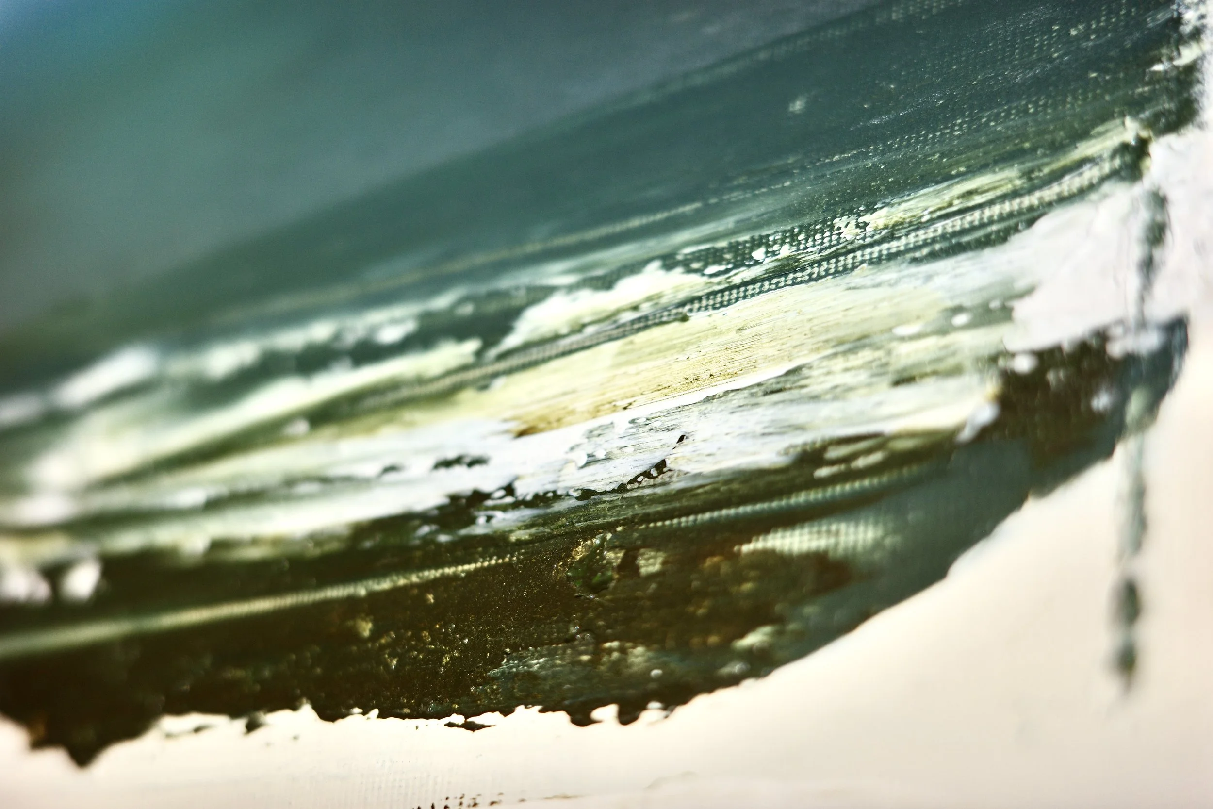 Gemälde Dirk Pleyer "ALBUM K 1221 | 25" (Detail von rechts), Öl in blau