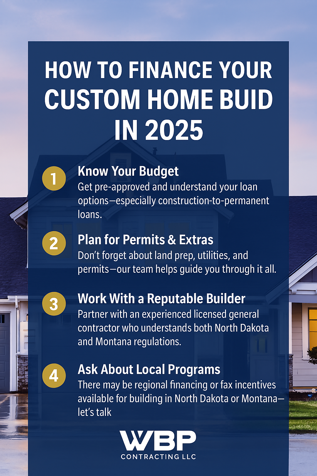 How to finance in 2025