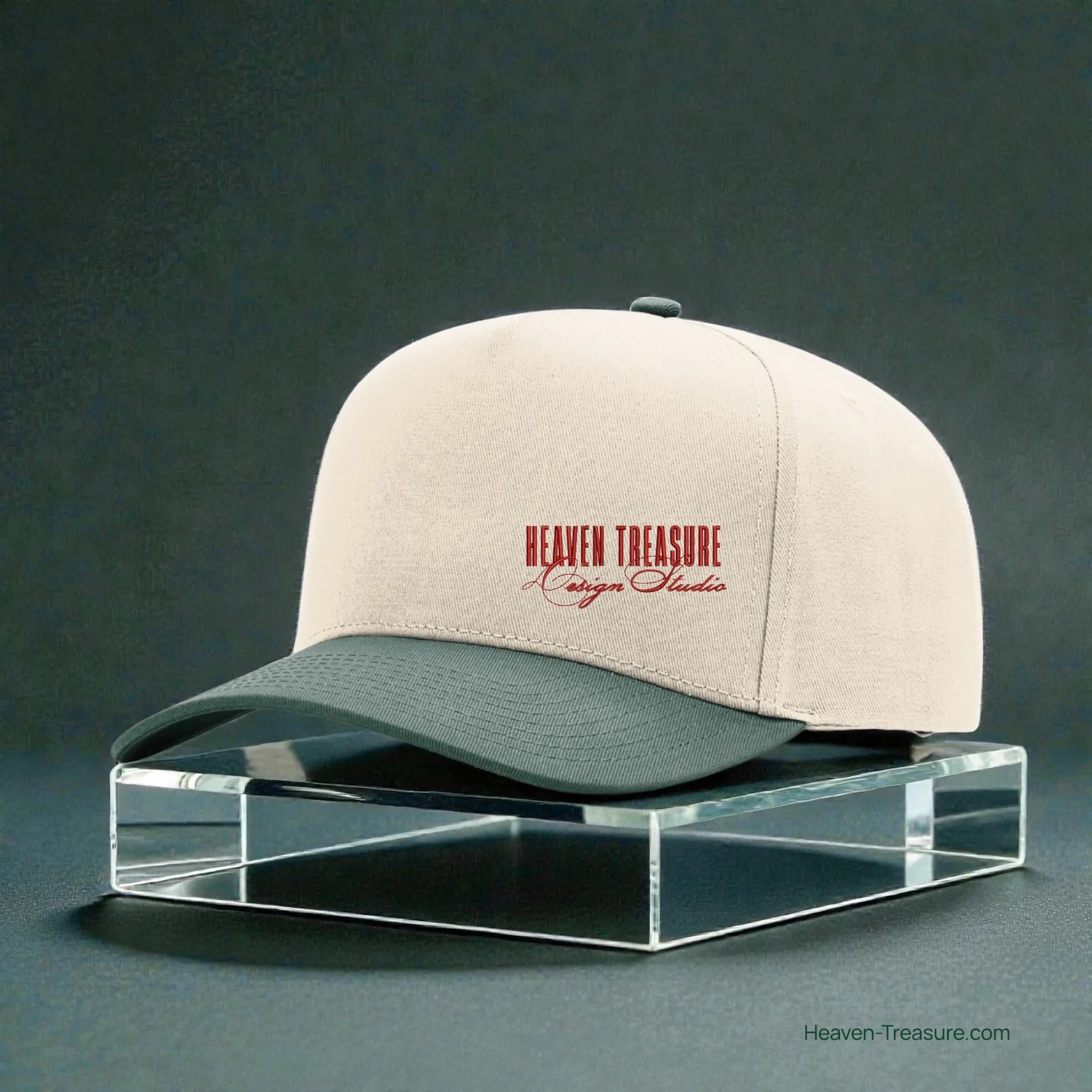 HEAVEN TREASURE Design Studio Trucker forest-green/Cream Hat