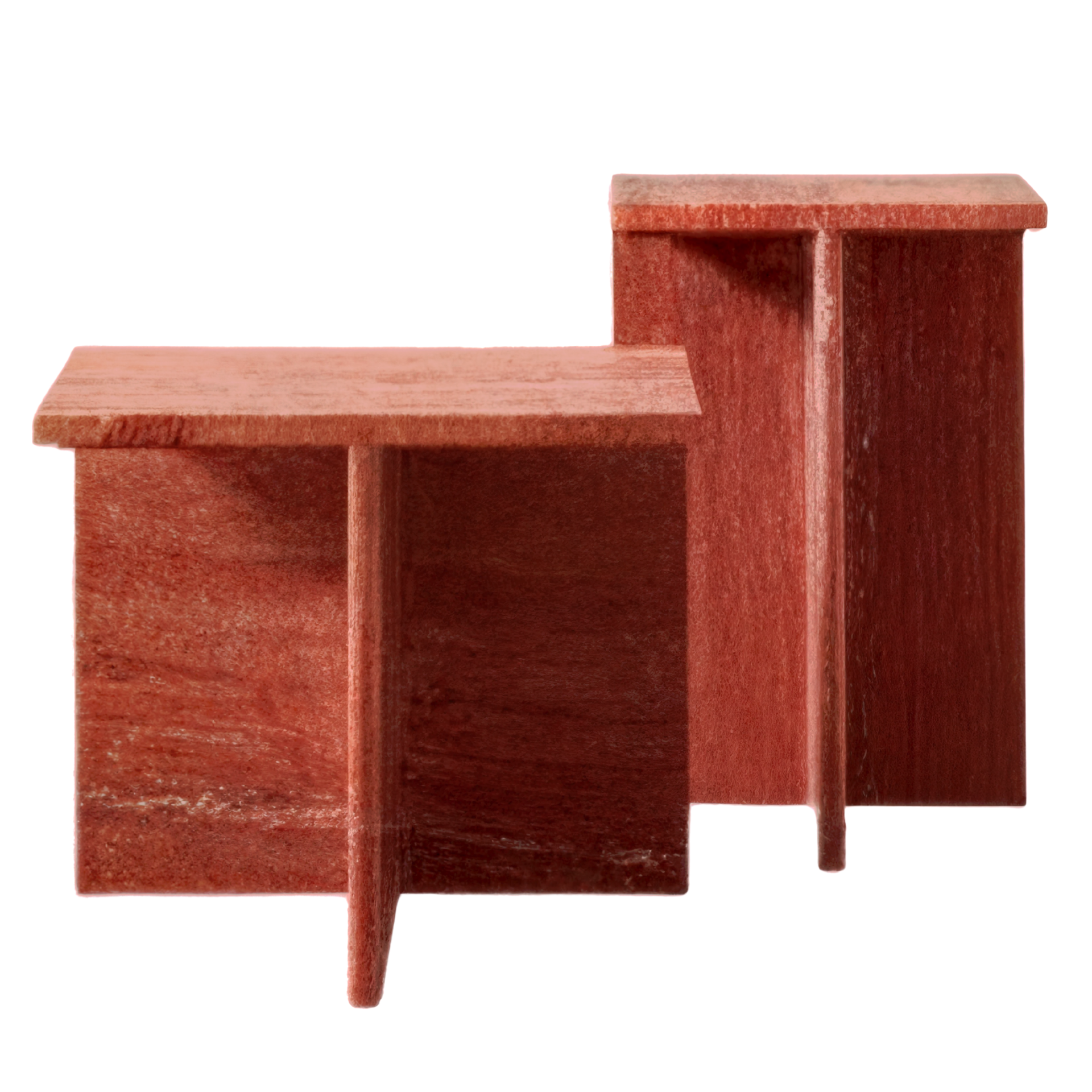 Rosso Travertino Coffee Table