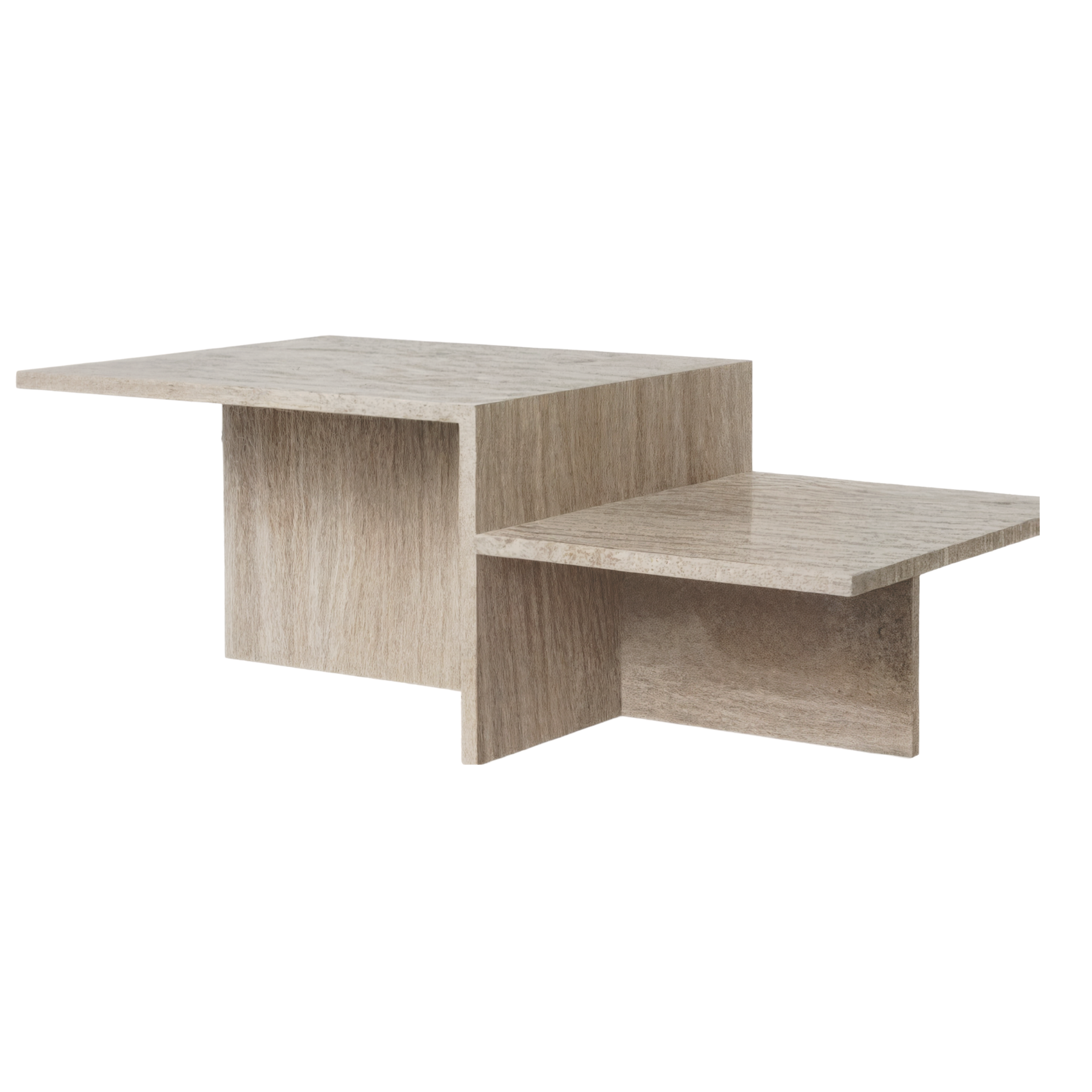 Roma Travertino Square Coffee Table