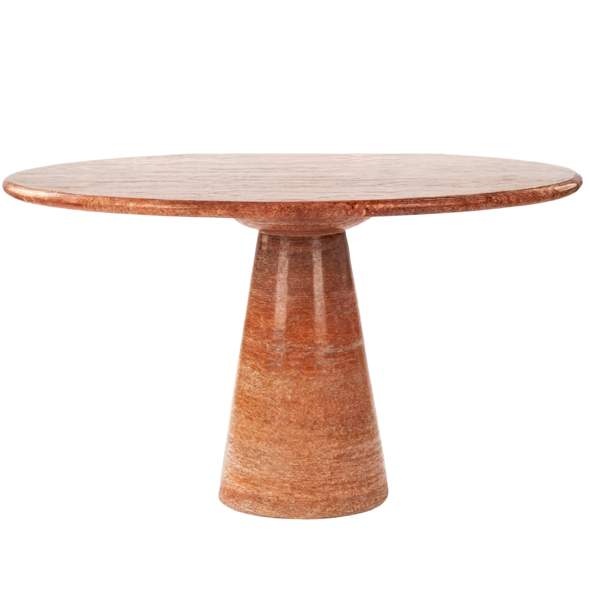 Cone Rosso Travertino Table