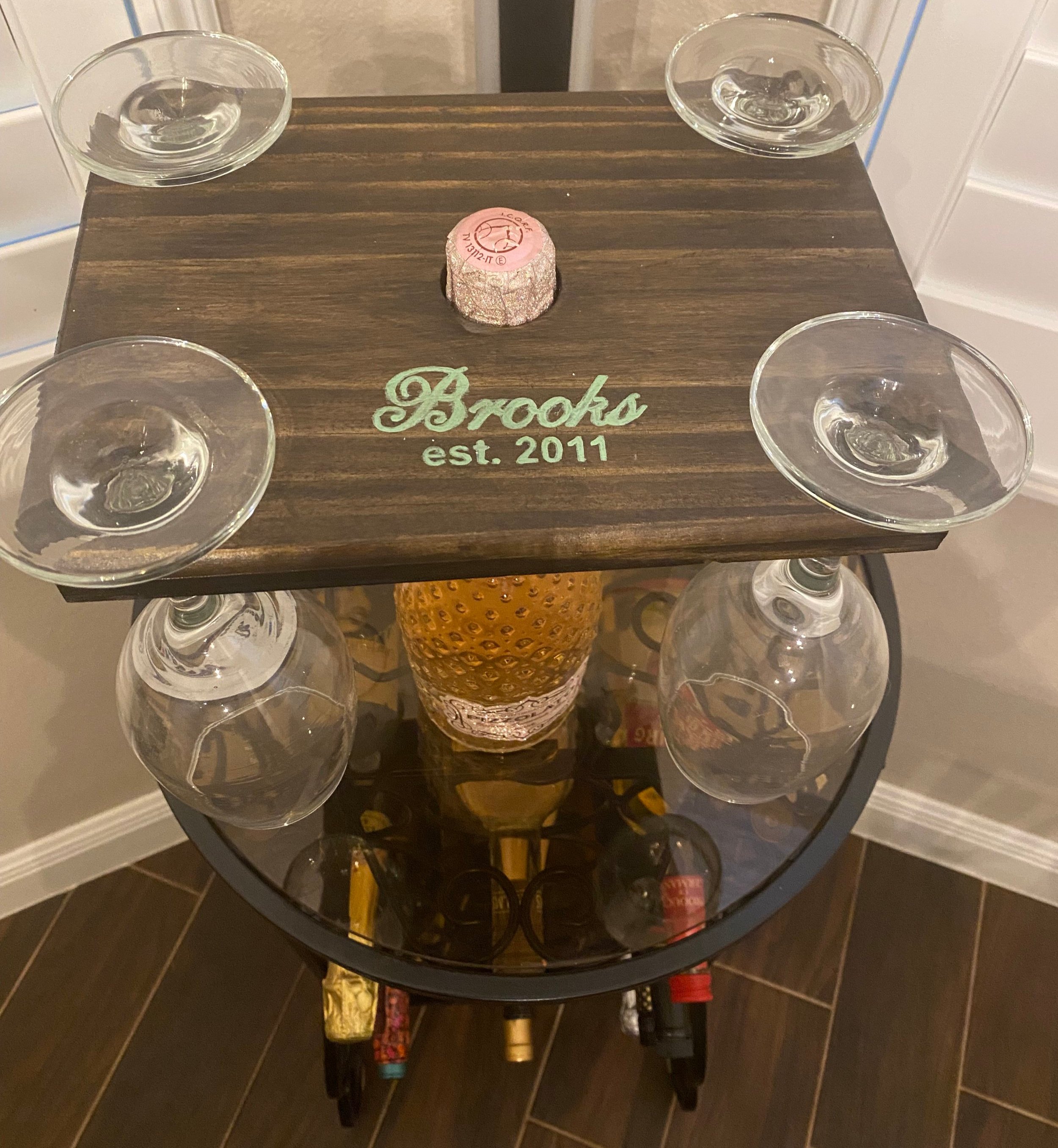 Custom Wine/Glass Holder