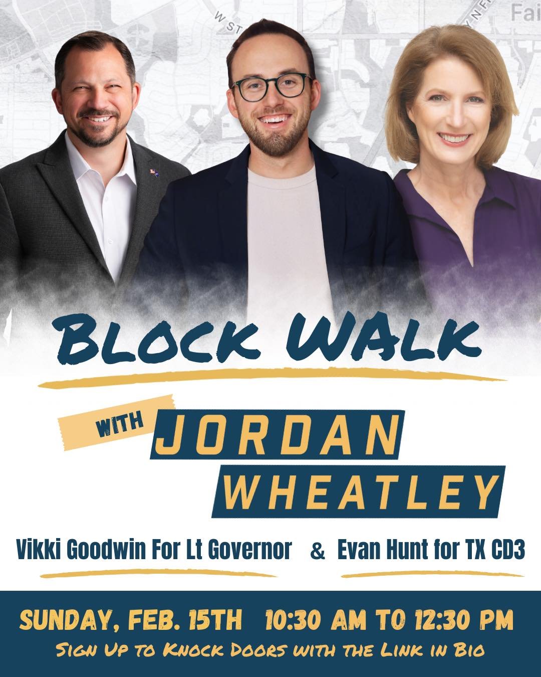 A teacher, a businessman, and a legislator walk into a coffee shop... it sounds like the start of a joke, but this Sunday, it&rsquo;s the team that&rsquo;s going to win! ☕️👟

We&rsquo;re hitting the pavement to talk to neighbors about the future of 