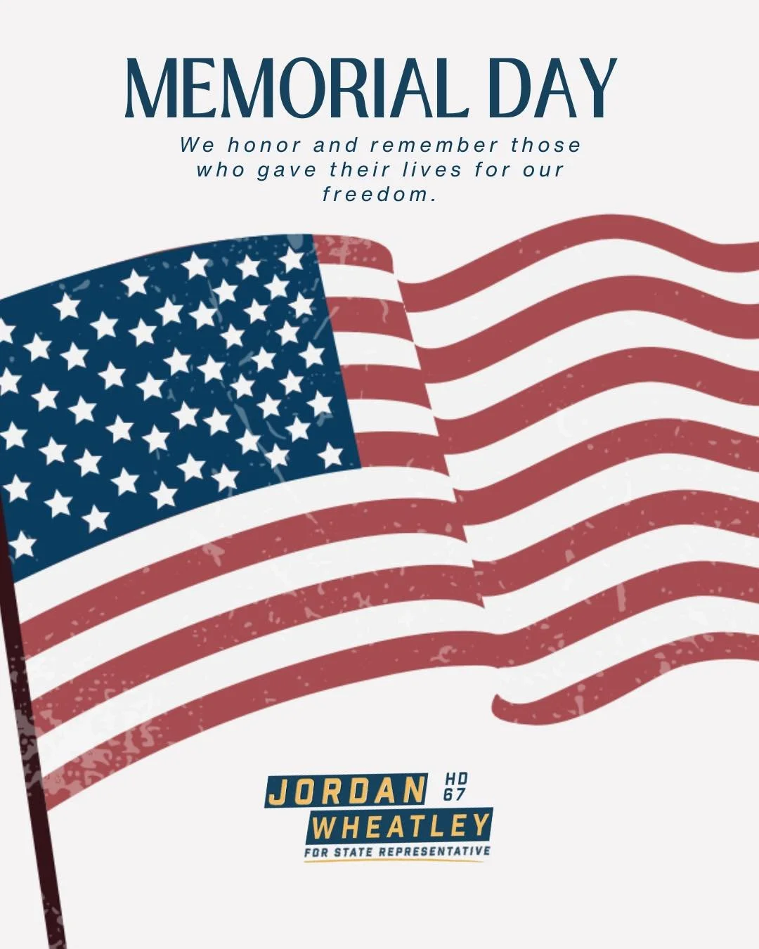 Today, we pause to honor and remember the true meaning of Memorial Day. My heart is full of gratitude for the heroes who made the ultimate sacrifice for our freedom, and I am deeply proud of the legacy of service in my own family.

I&rsquo;m thinking