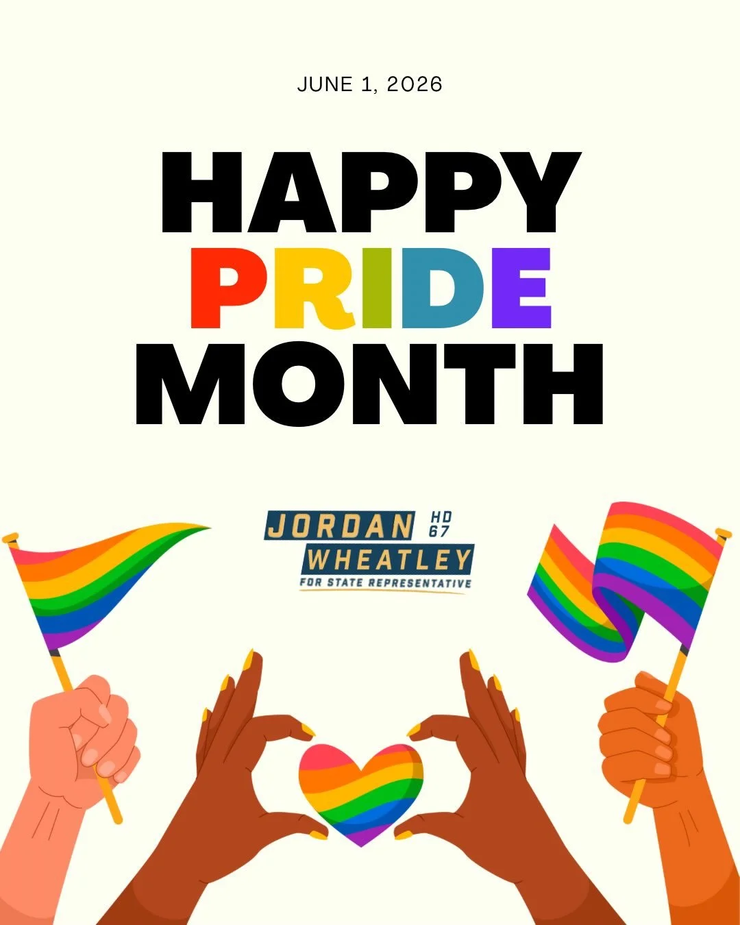 To the LGBTQ+ community: Pride is an opportunity to honor the courage, resilience, and history of our ongoing fight for equality. Our community is often used as a scapegoat for the issues we face in this state and in this country.

Let&rsquo;s be rea