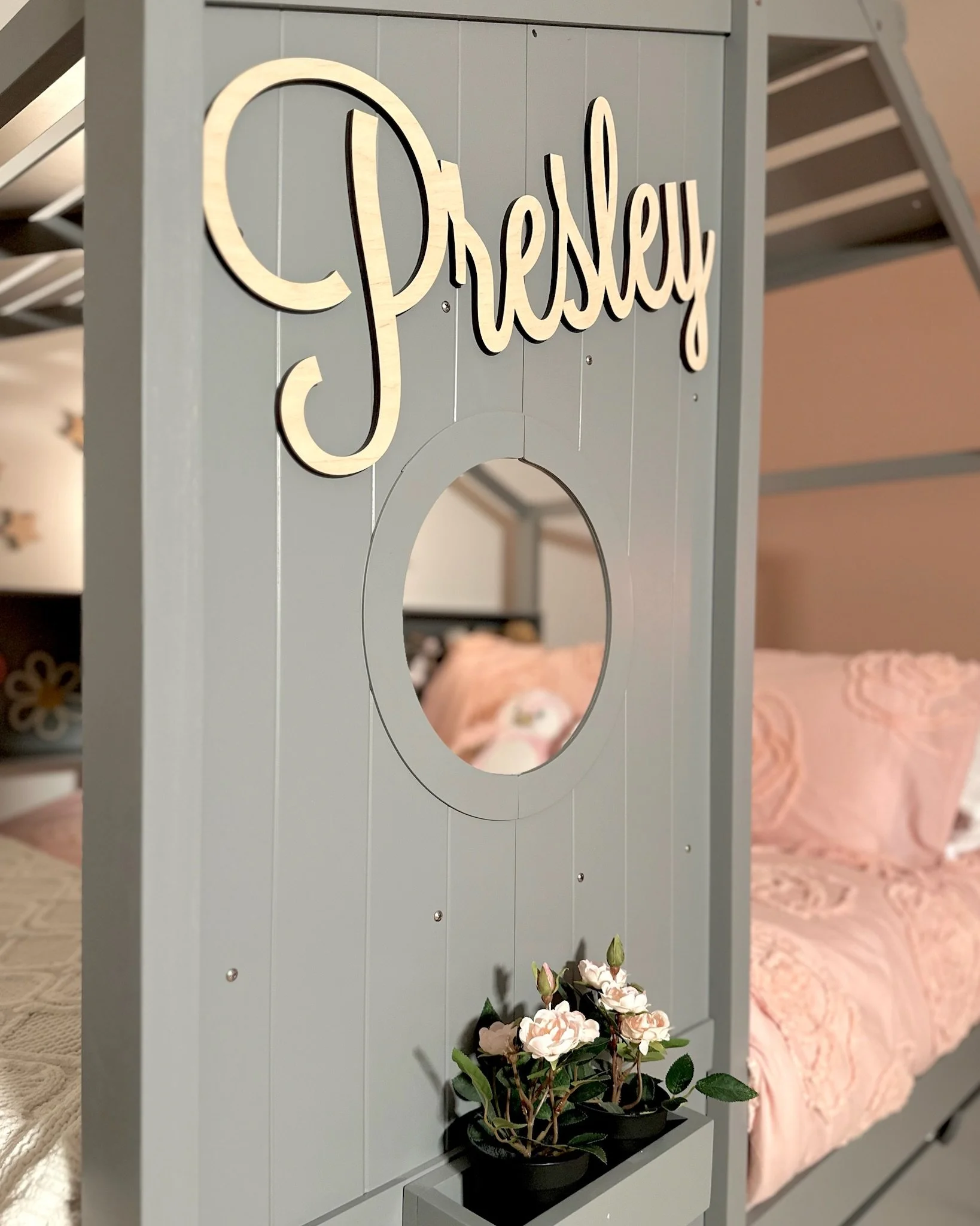 Monogramed Children's Bed