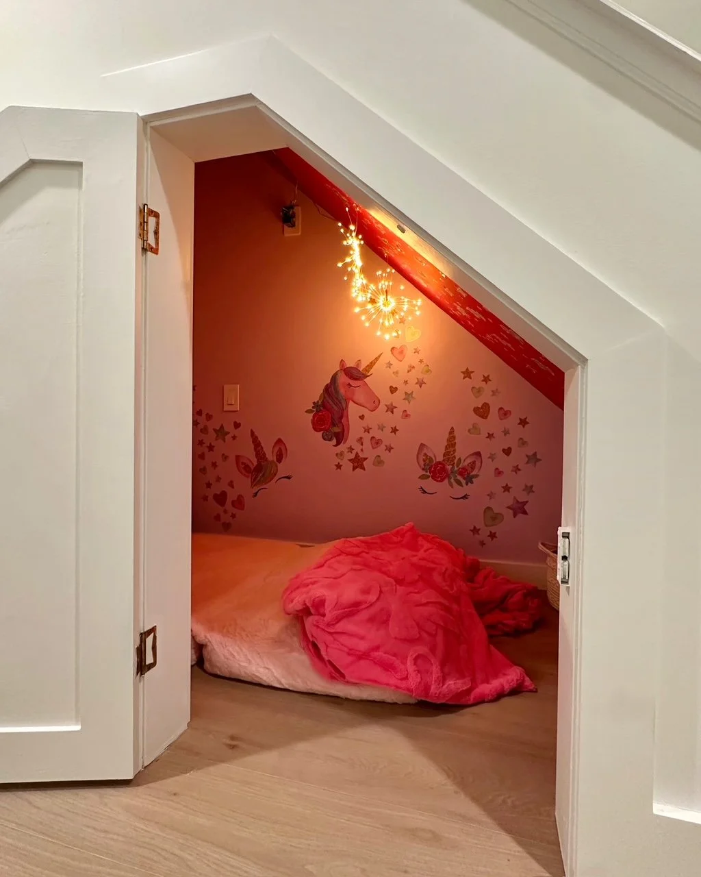 Unicorn Fort Under the Stairs