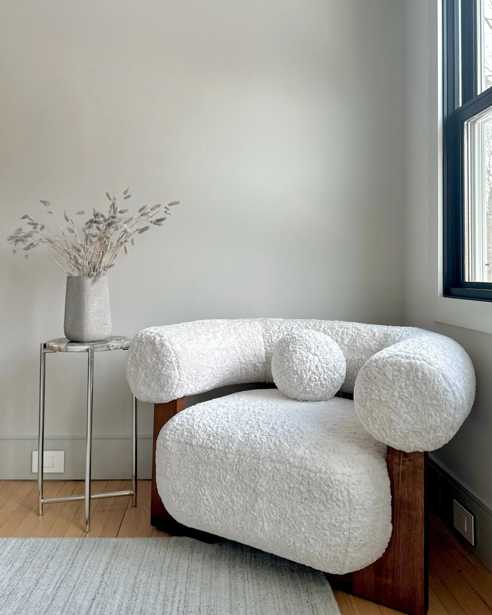 Boucle Chair - Bedroom Cozy Corner