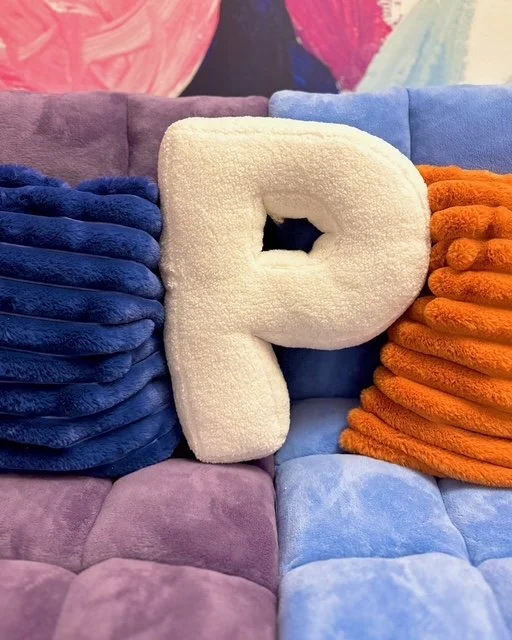 Decorative Letter P Pillow