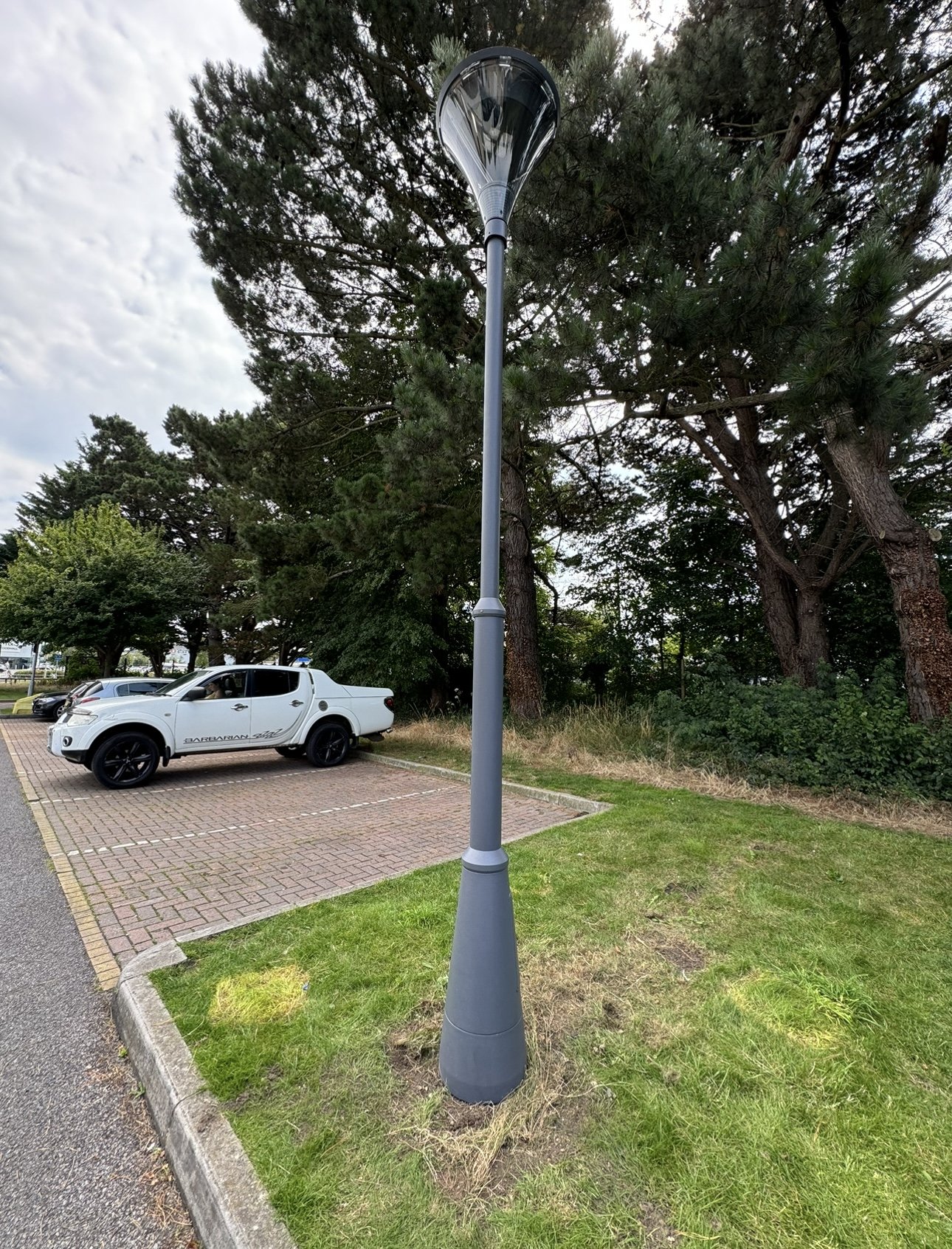 Lampost installation, Burgess Hill