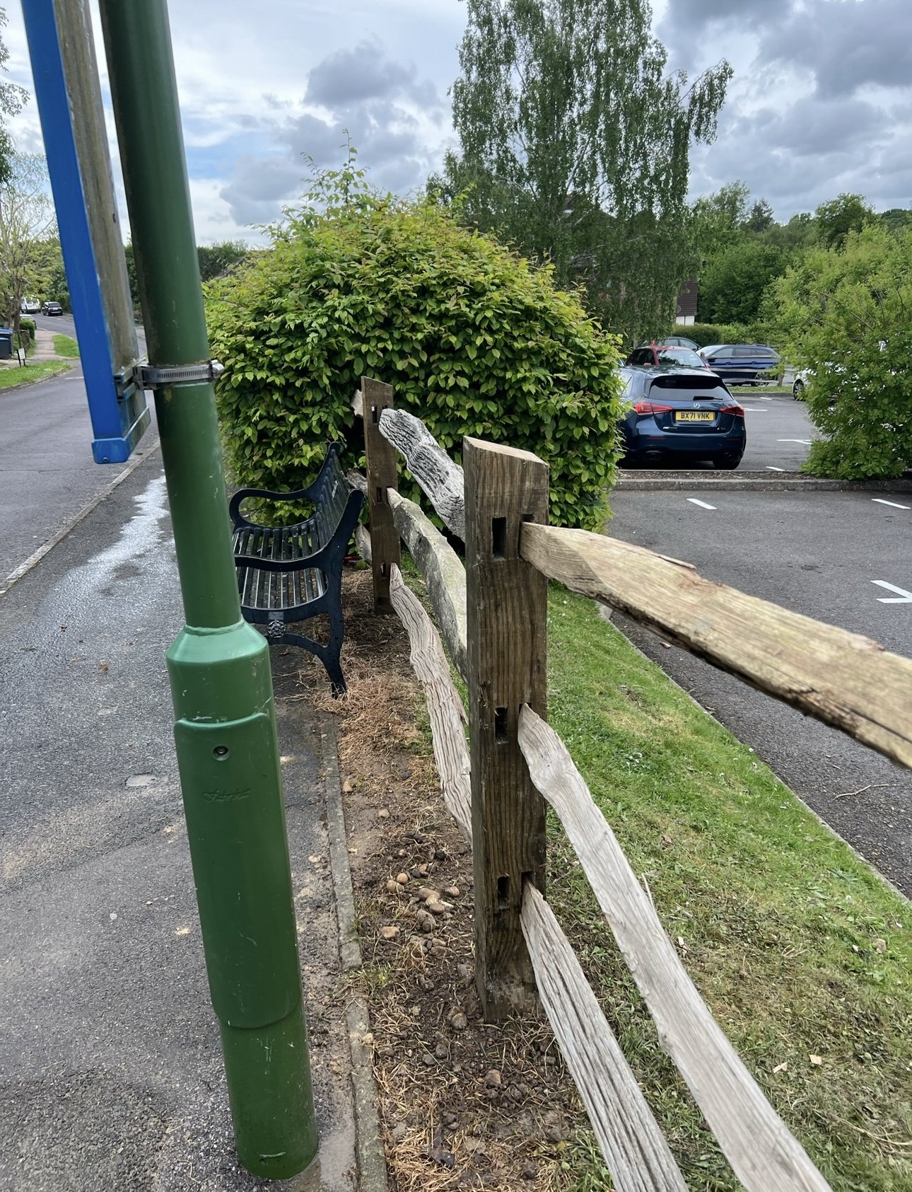 Chestnut fencing repair, Haywards Heath