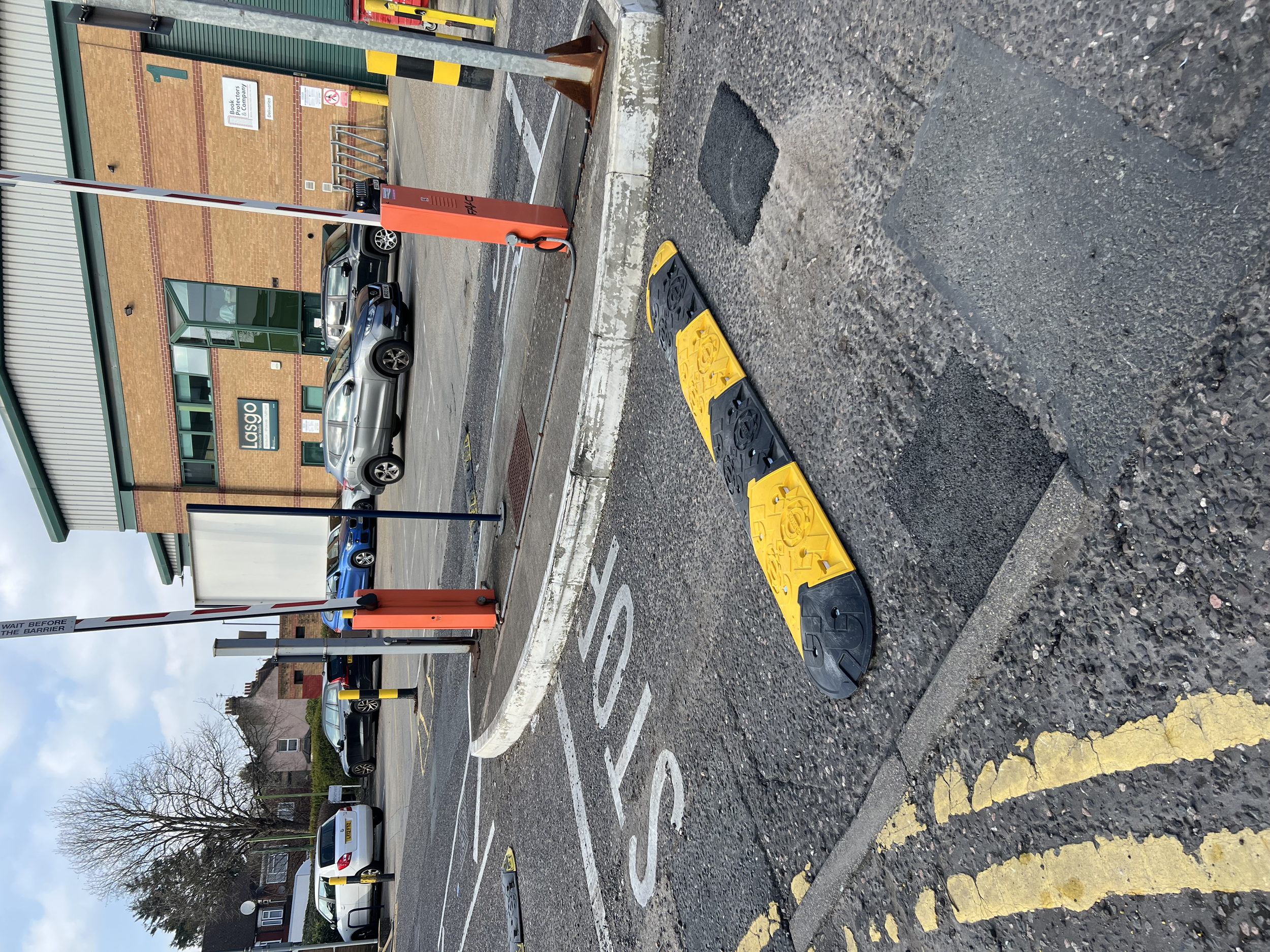 Speed bump installation, Wembley
