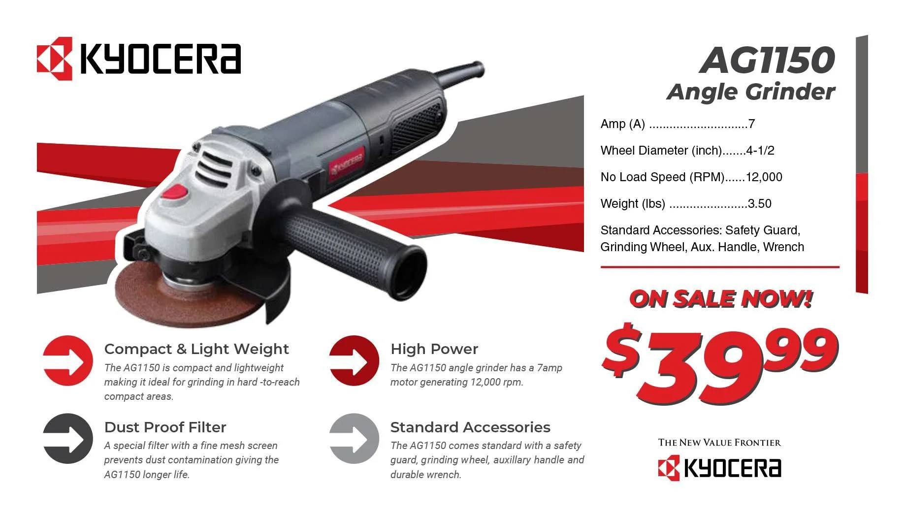 Official tool card for Kyocera power tools