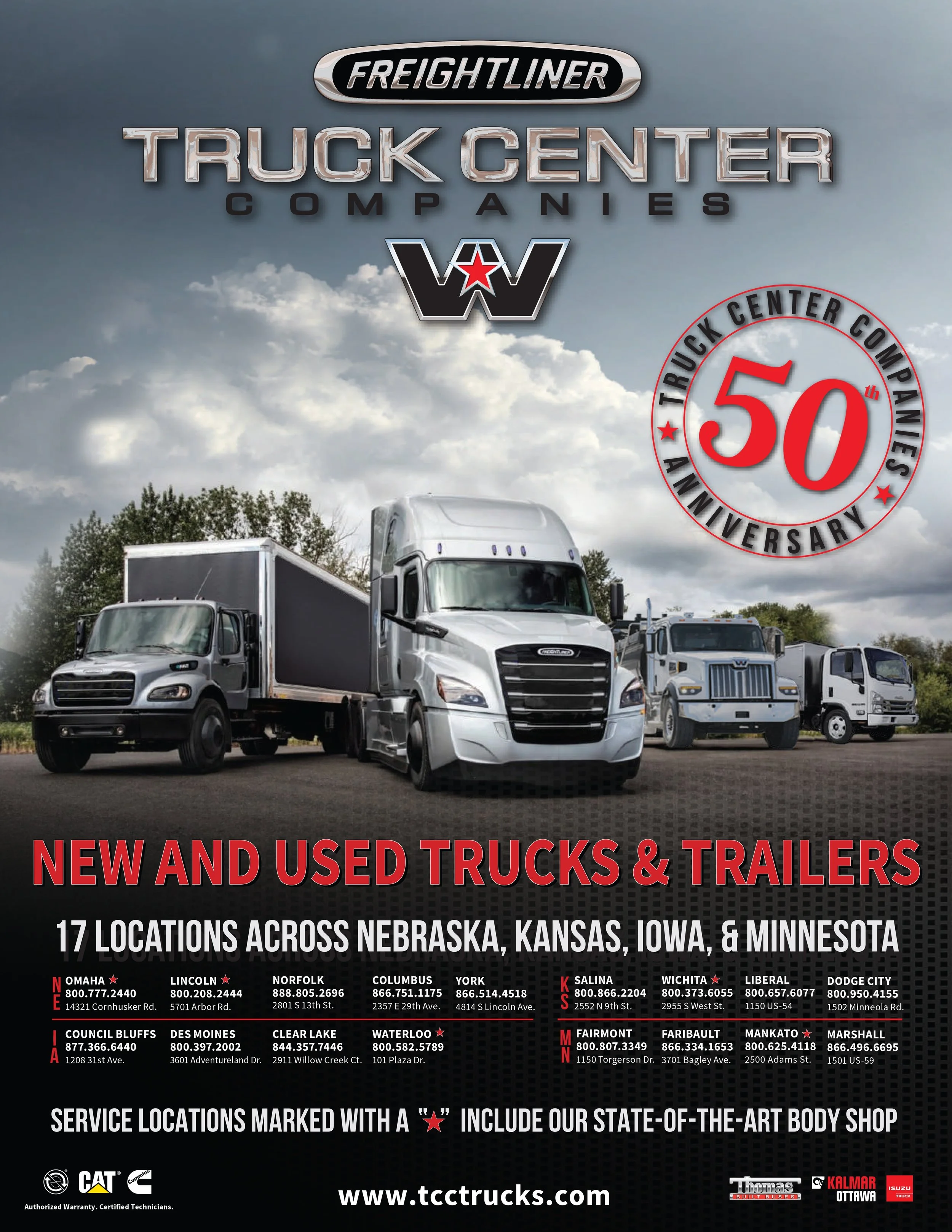 Full Page Advertisement to be featured in the Nebraska Trucking Association magazine.