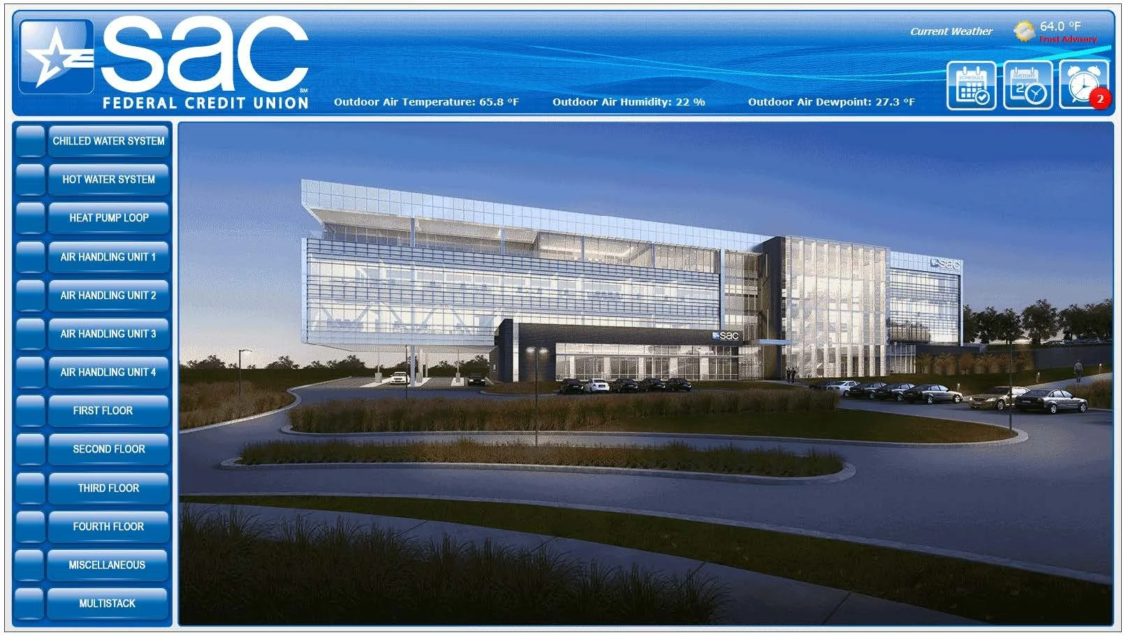 Building Automation: Front-end graphics for various HVAC systems