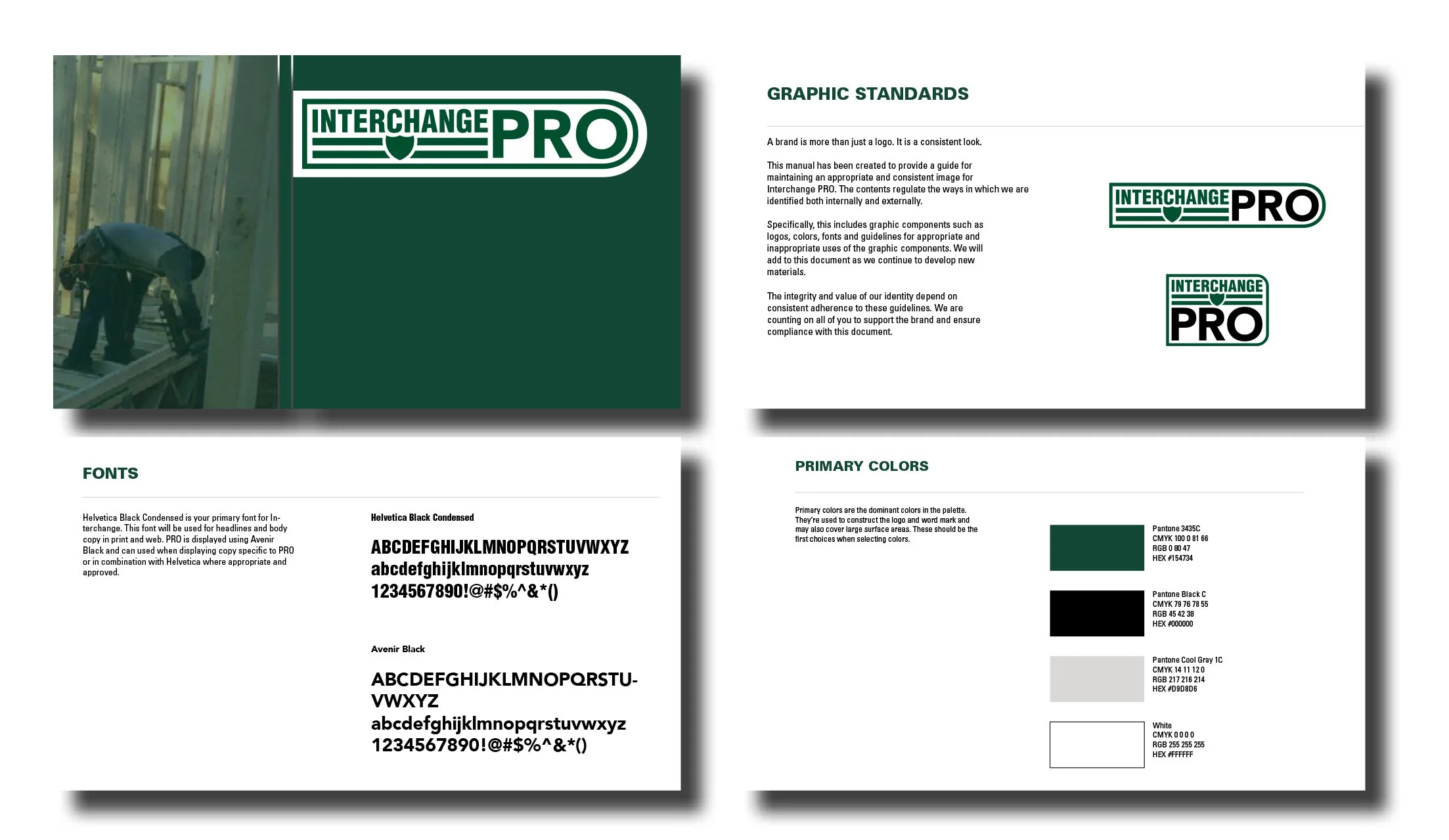 Branding guideline book layout