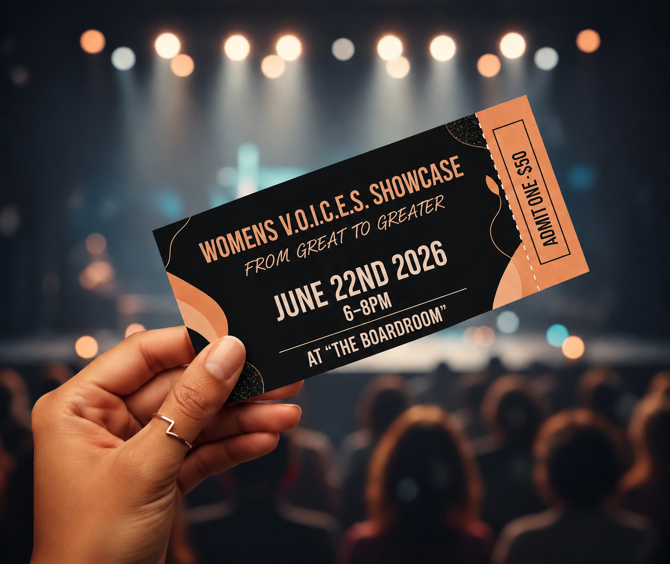 Womens V.O.I.C.E.S. Great to Greater Event Ticket