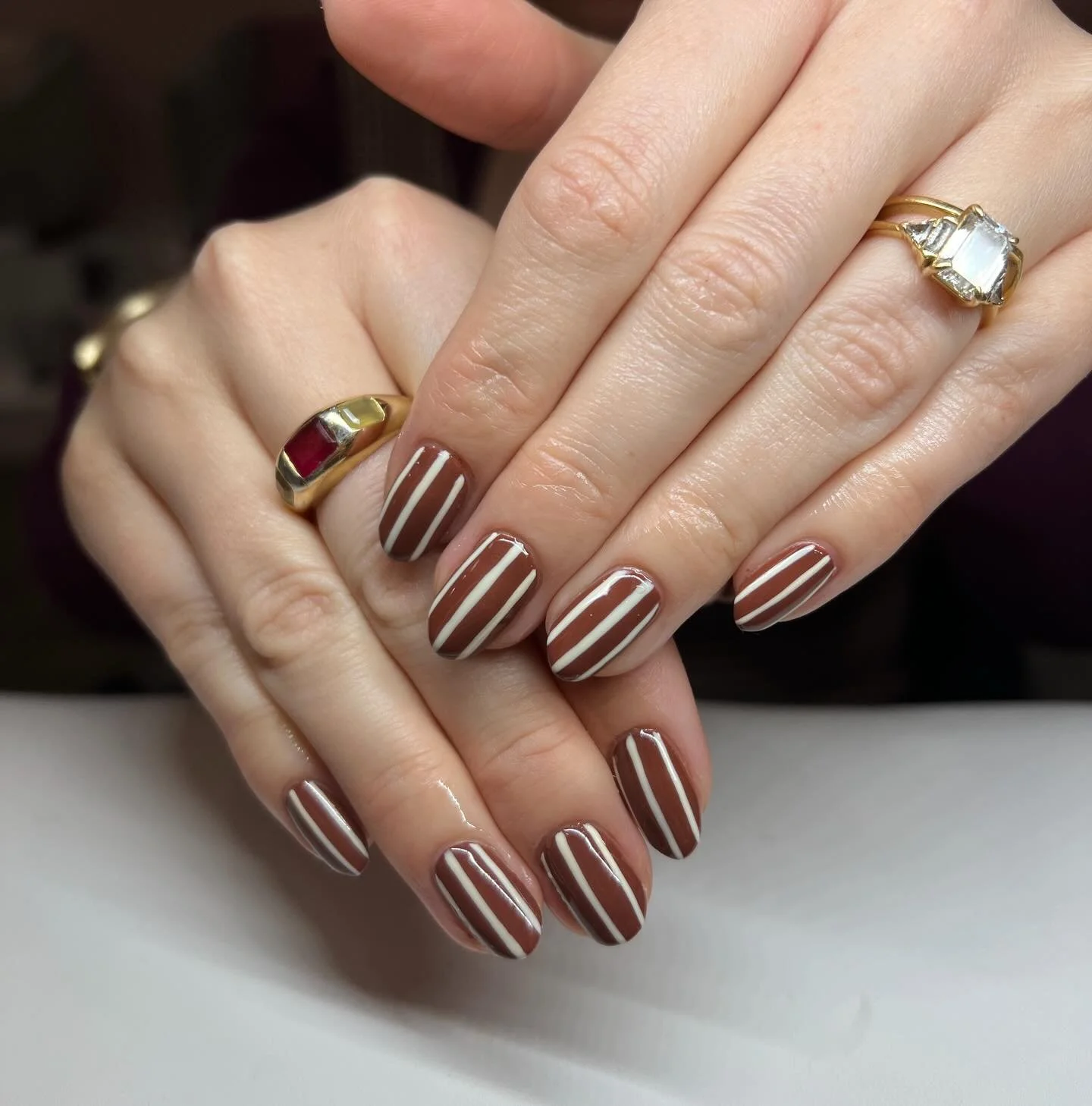 Stripes on stripes! Loving this look By Cindy