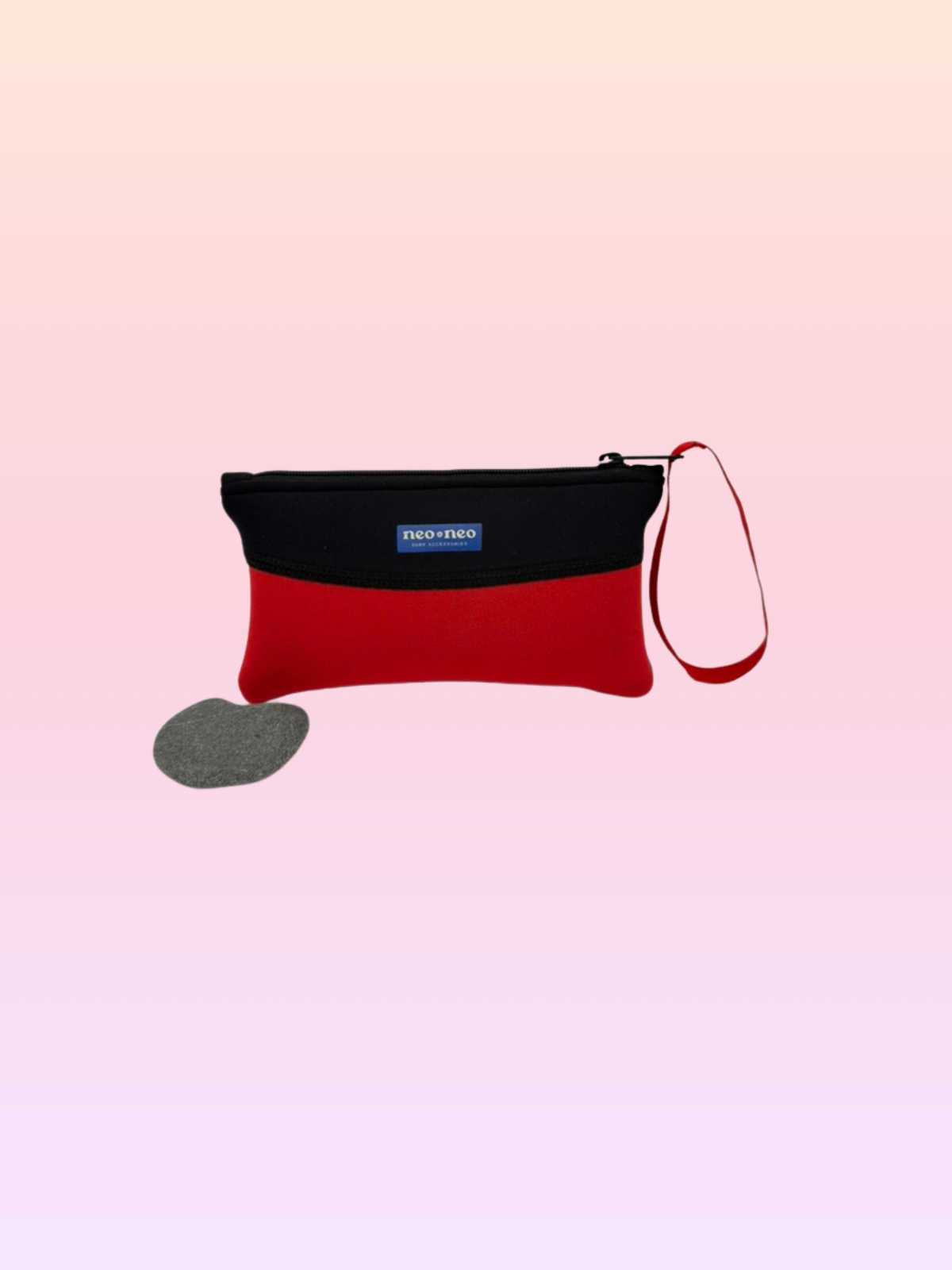 Recycled neoprene zip pouch
