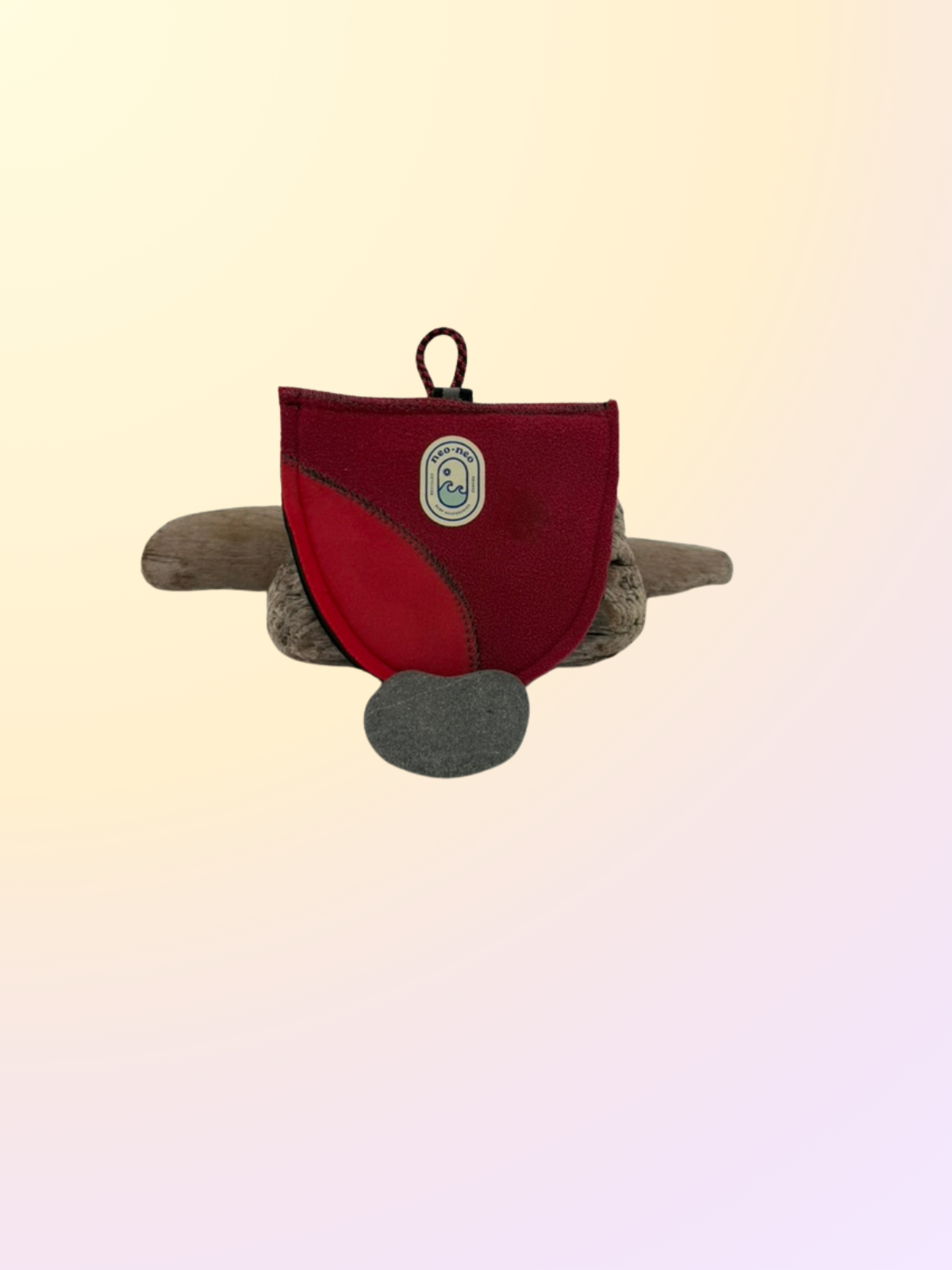 Recycled neoprene velcro pouch