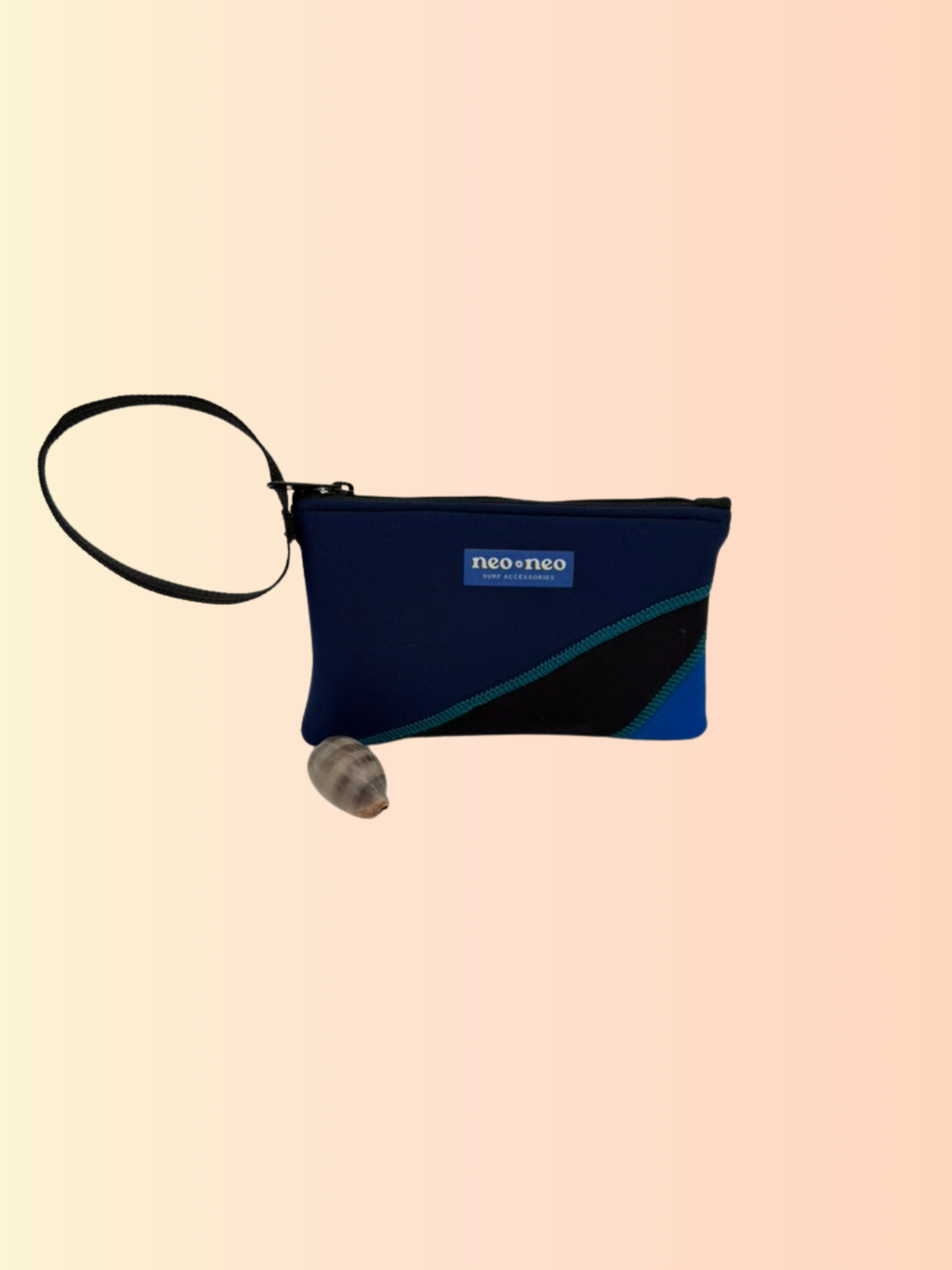 Recycled neoprene zip pouch