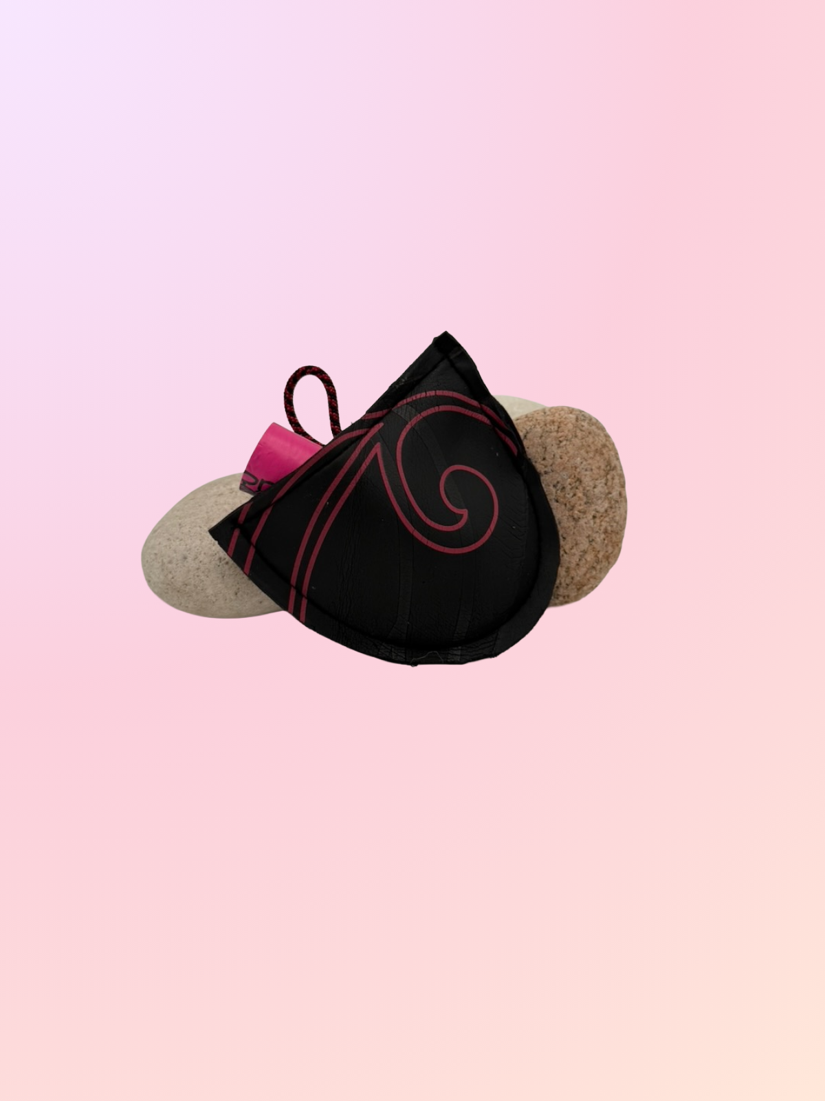 Recycled neoprene velcro pouch