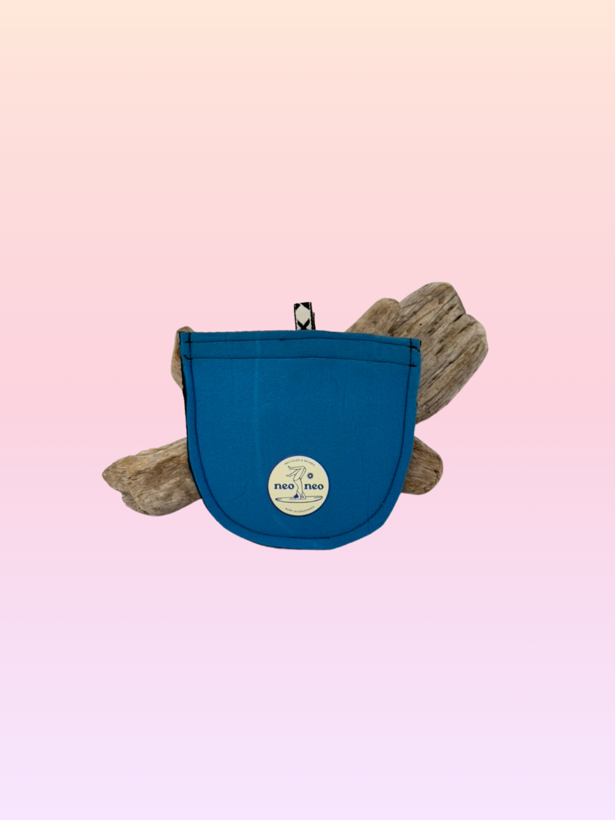 Recycled neoprene velcro pouch
