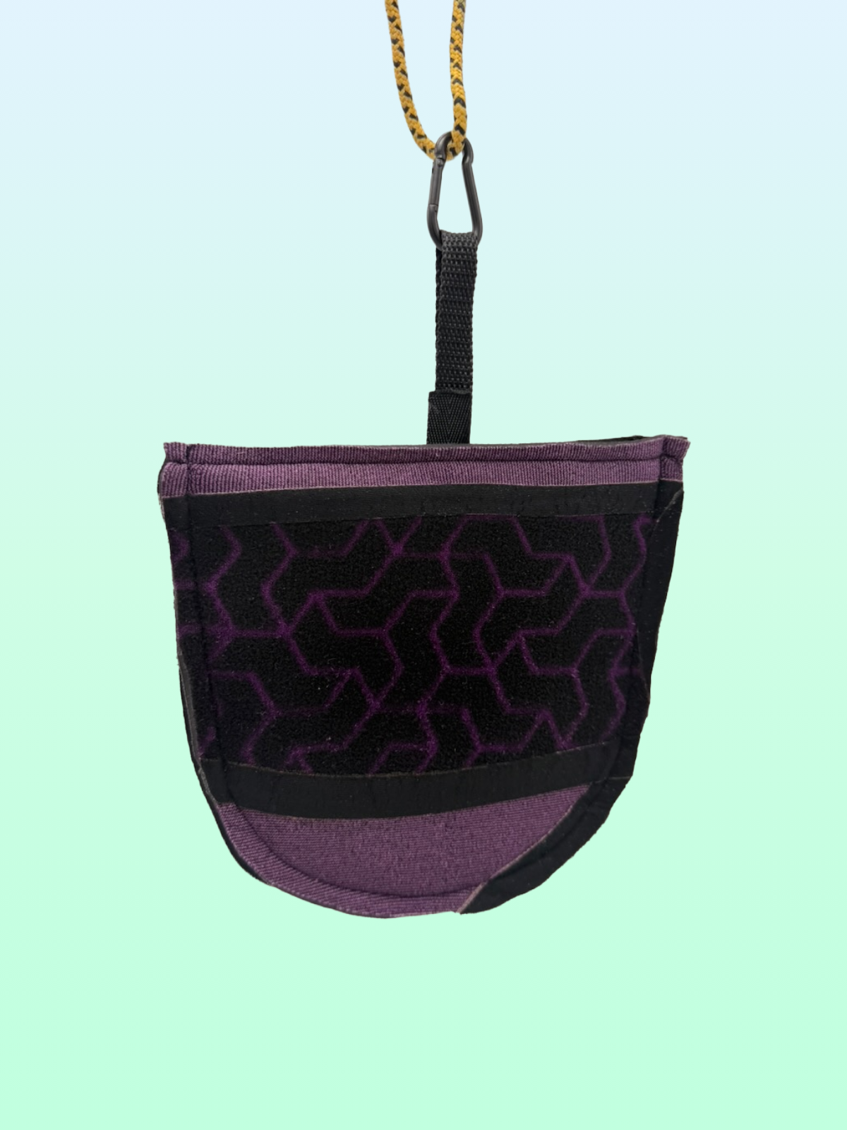 Recycled neoprene velcro pouch