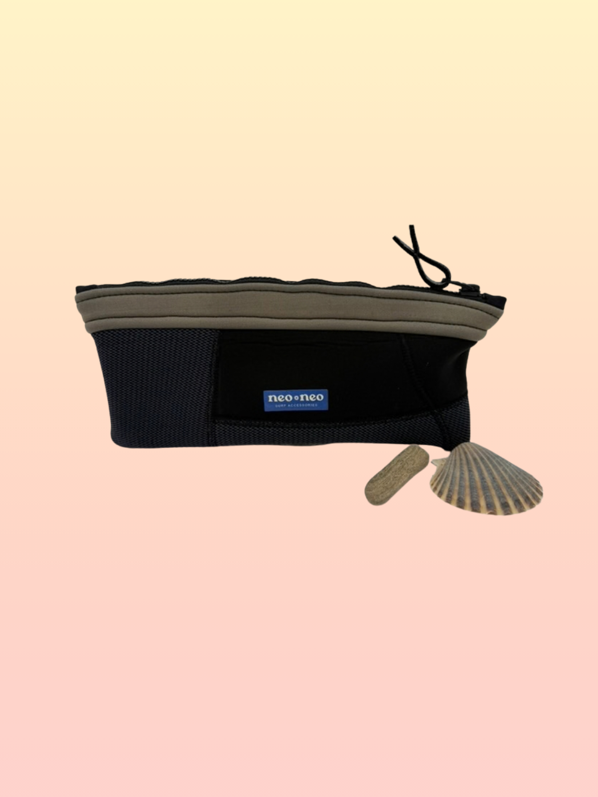 Recycled neoprene zip pouch
