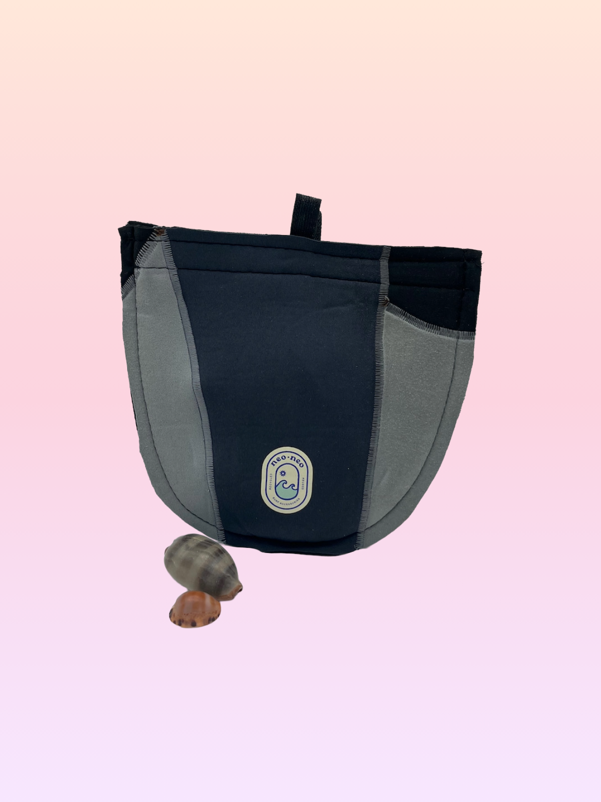 Recycled Neoprene Velcro Closure Pouch