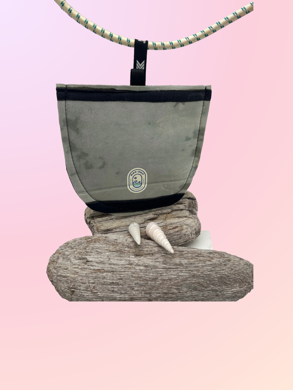 Recycled Neoprene Velcro Closure Pouch